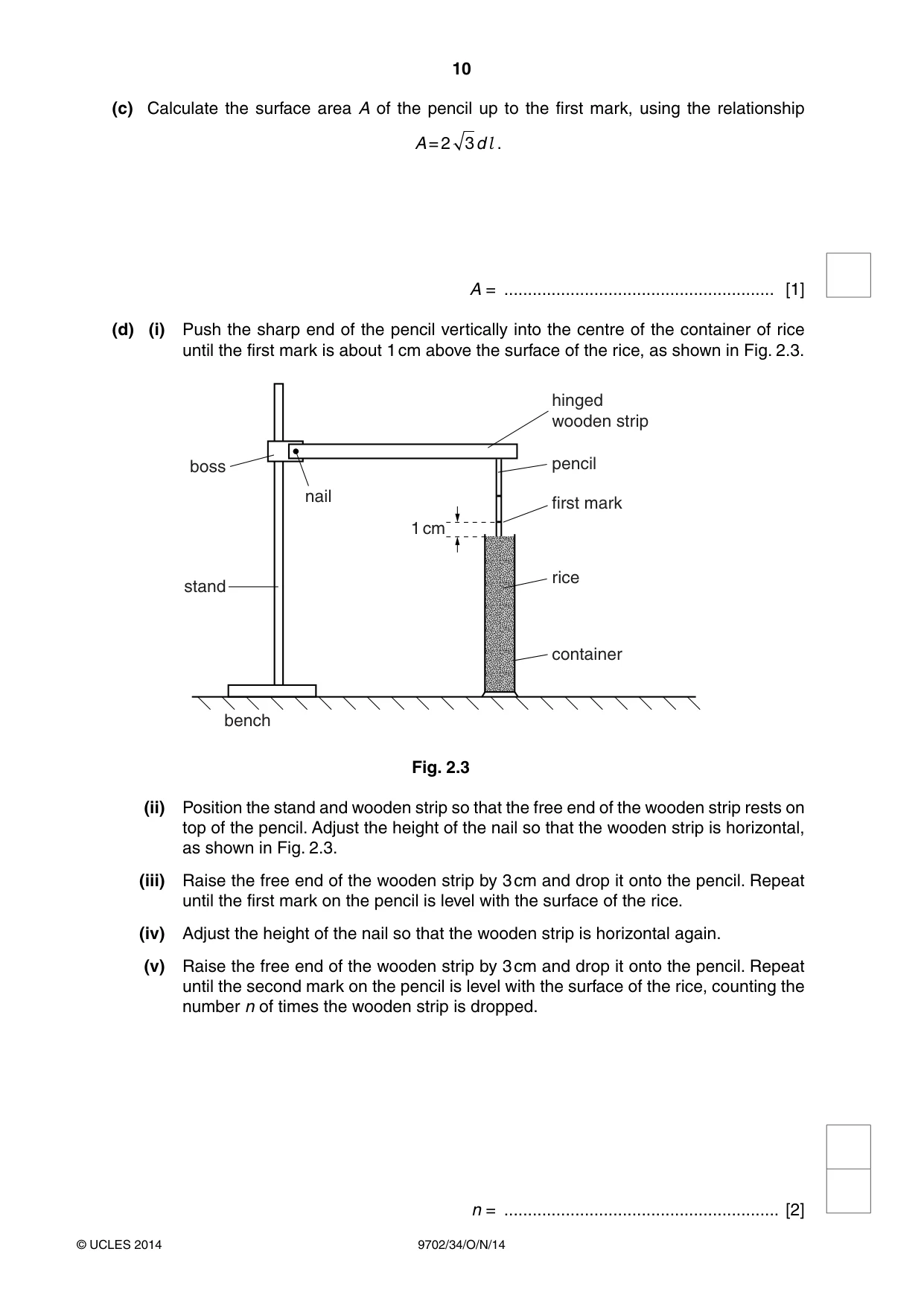 Cambridge A Level Physics 9702 2014 Oct/Nov Paper 3 · Variant 4 question paper, page 10 of 12