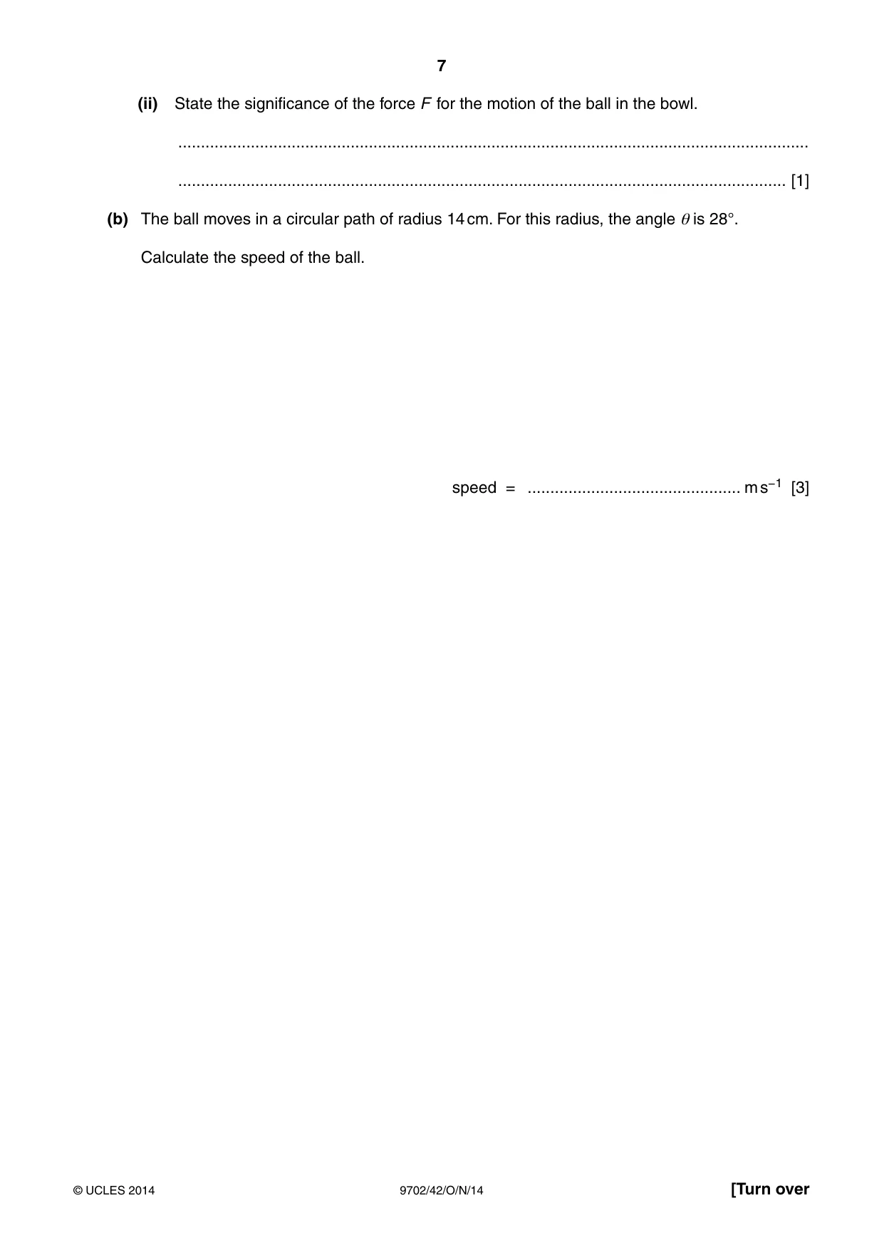 Cambridge A Level Physics 9702 2014 Oct/Nov Paper 4 · Variant 2 question paper, page 7 of 28