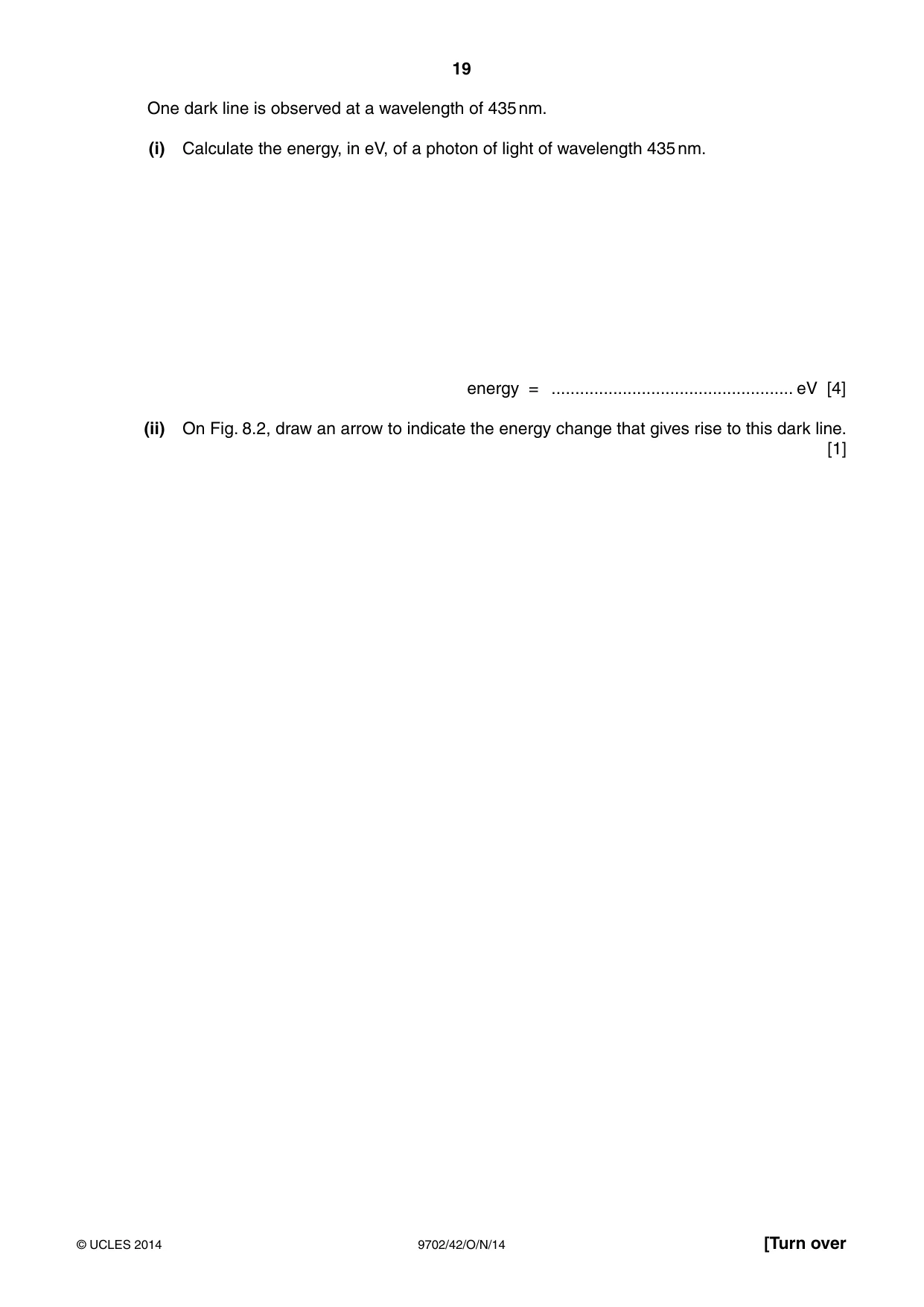 Cambridge A Level Physics 9702 2014 Oct/Nov Paper 4 · Variant 2 question paper, page 19 of 28