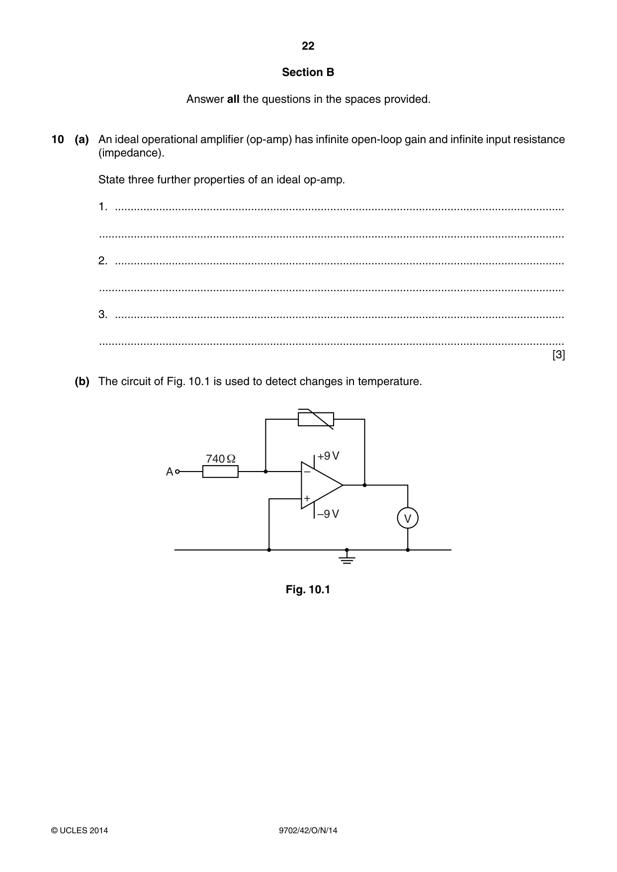 Cambridge A Level Physics 9702 2014 Oct/Nov Paper 4 · Variant 2 question paper, page 22 of 28