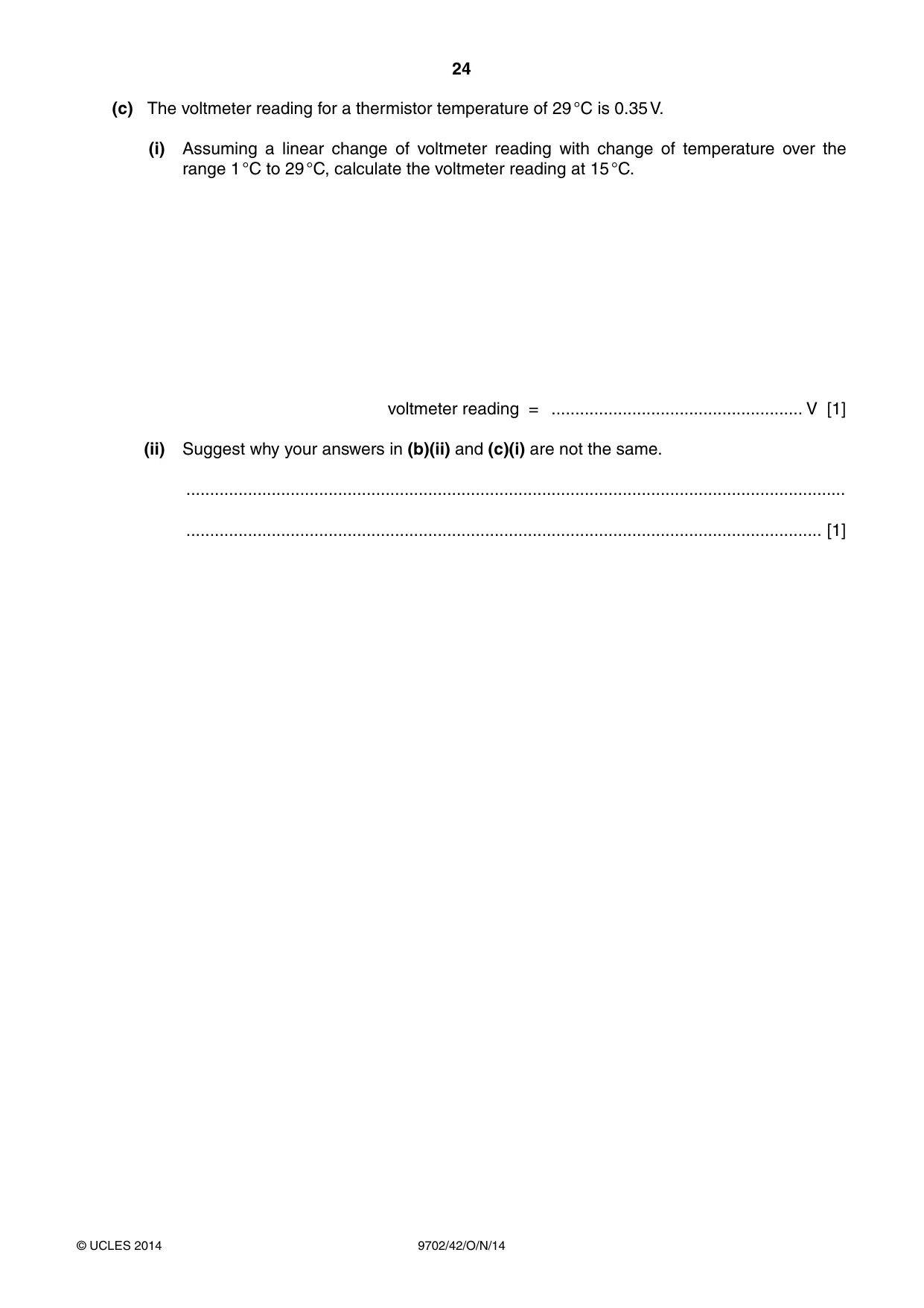 Cambridge A Level Physics 9702 2014 Oct/Nov Paper 4 · Variant 2 question paper, page 24 of 28