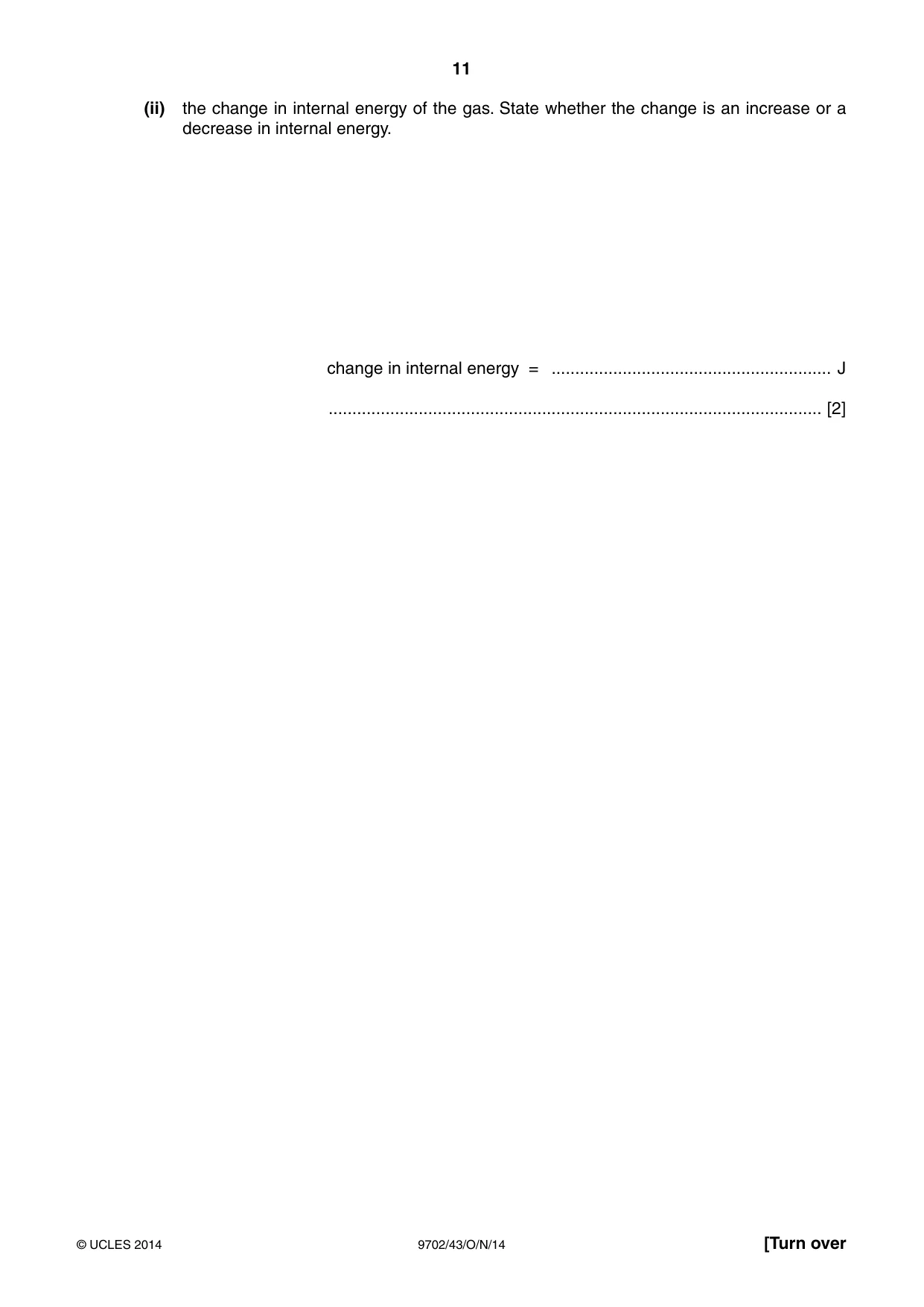 Cambridge A Level Physics 9702 2014 Oct/Nov Paper 4 · Variant 3 question paper, page 11 of 28