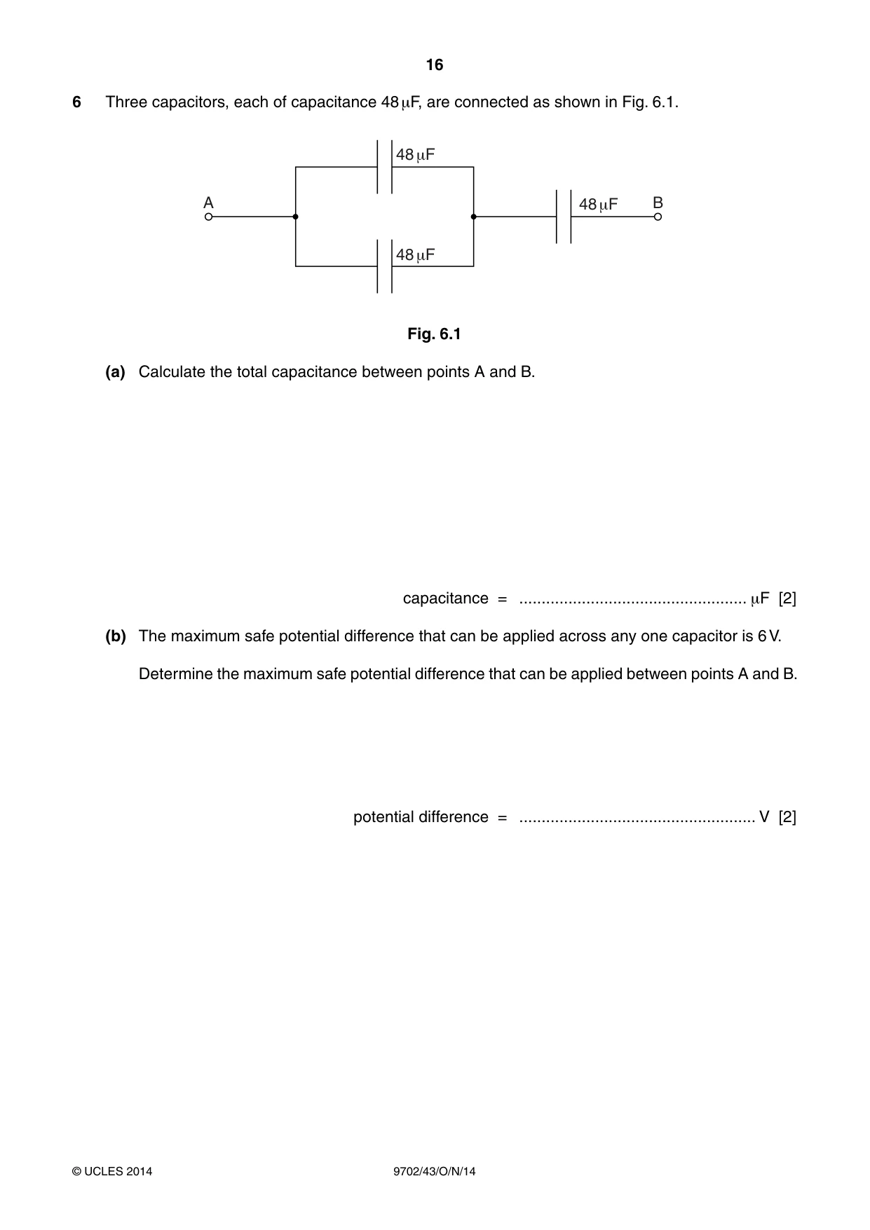Cambridge A Level Physics 9702 2014 Oct/Nov Paper 4 · Variant 3 question paper, page 16 of 28