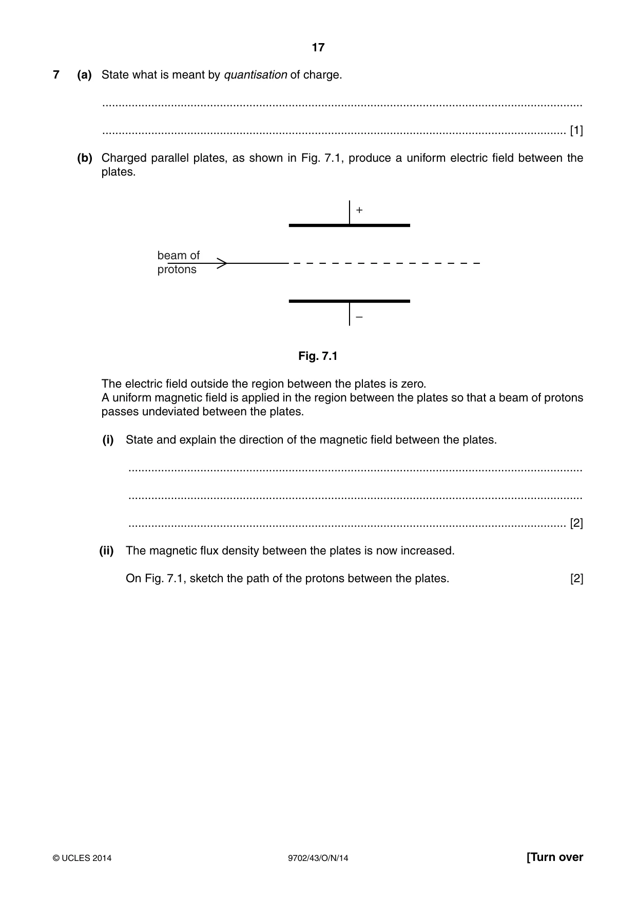 Cambridge A Level Physics 9702 2014 Oct/Nov Paper 4 · Variant 3 question paper, page 17 of 28