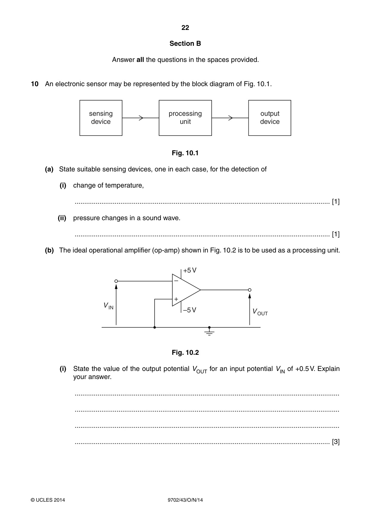 Cambridge A Level Physics 9702 2014 Oct/Nov Paper 4 · Variant 3 question paper, page 22 of 28