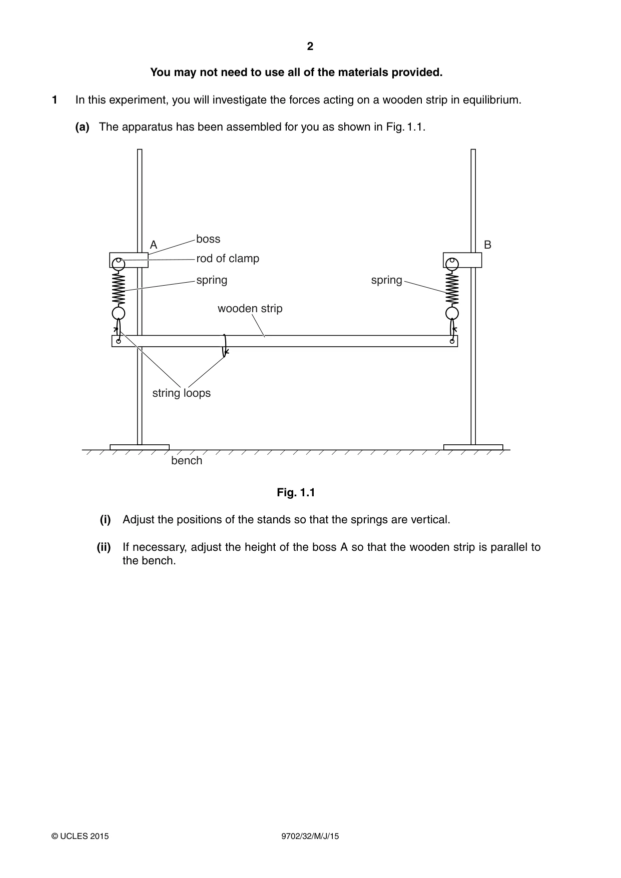 Cambridge A Level Physics 9702 2015 May/June Paper 3 · Variant 2 question paper, page 2 of 12