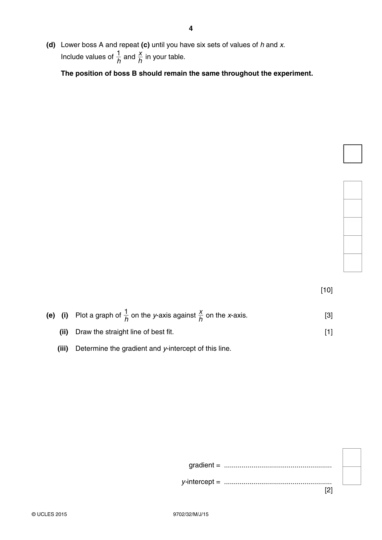 Cambridge A Level Physics 9702 2015 May/June Paper 3 · Variant 2 question paper, page 4 of 12