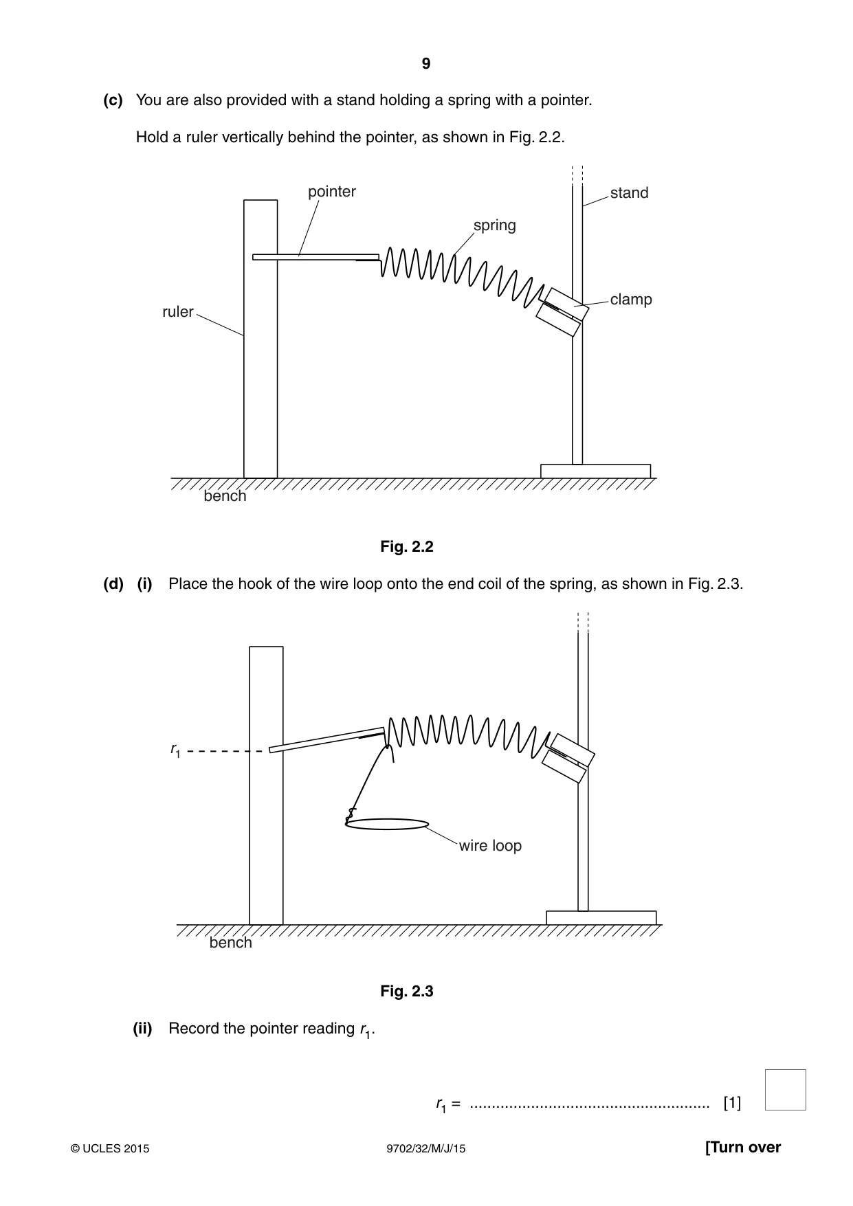 Cambridge A Level Physics 9702 2015 May/June Paper 3 · Variant 2 question paper, page 9 of 12