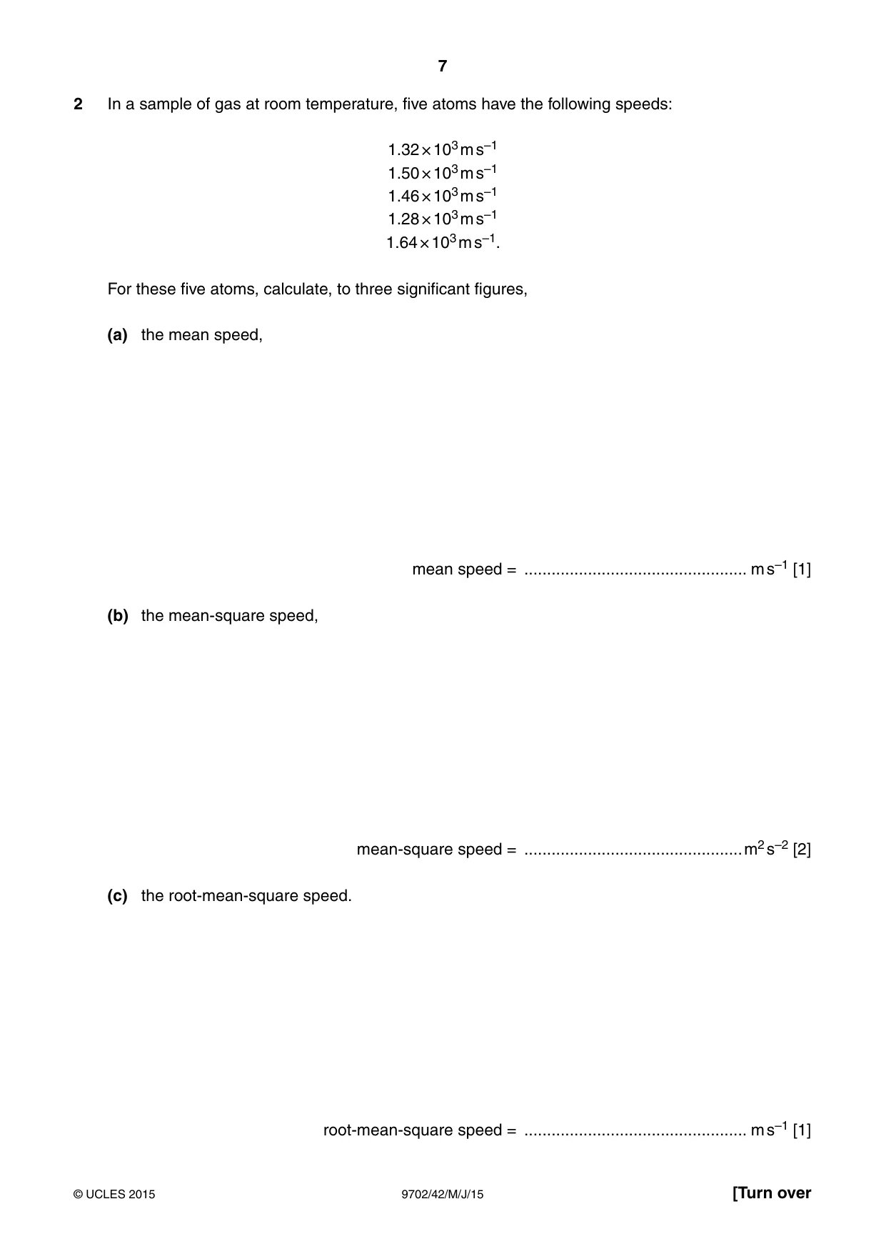 Cambridge A Level Physics 9702 2015 May/June Paper 4 · Variant 2 question paper, page 7 of 24