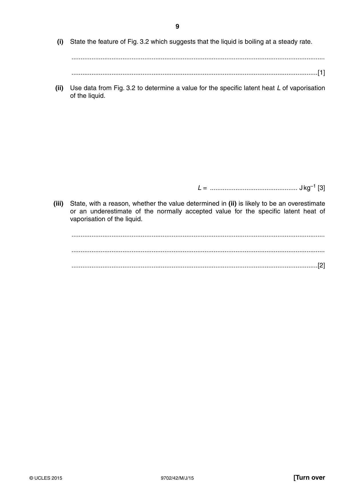 Cambridge A Level Physics 9702 2015 May/June Paper 4 · Variant 2 question paper, page 9 of 24