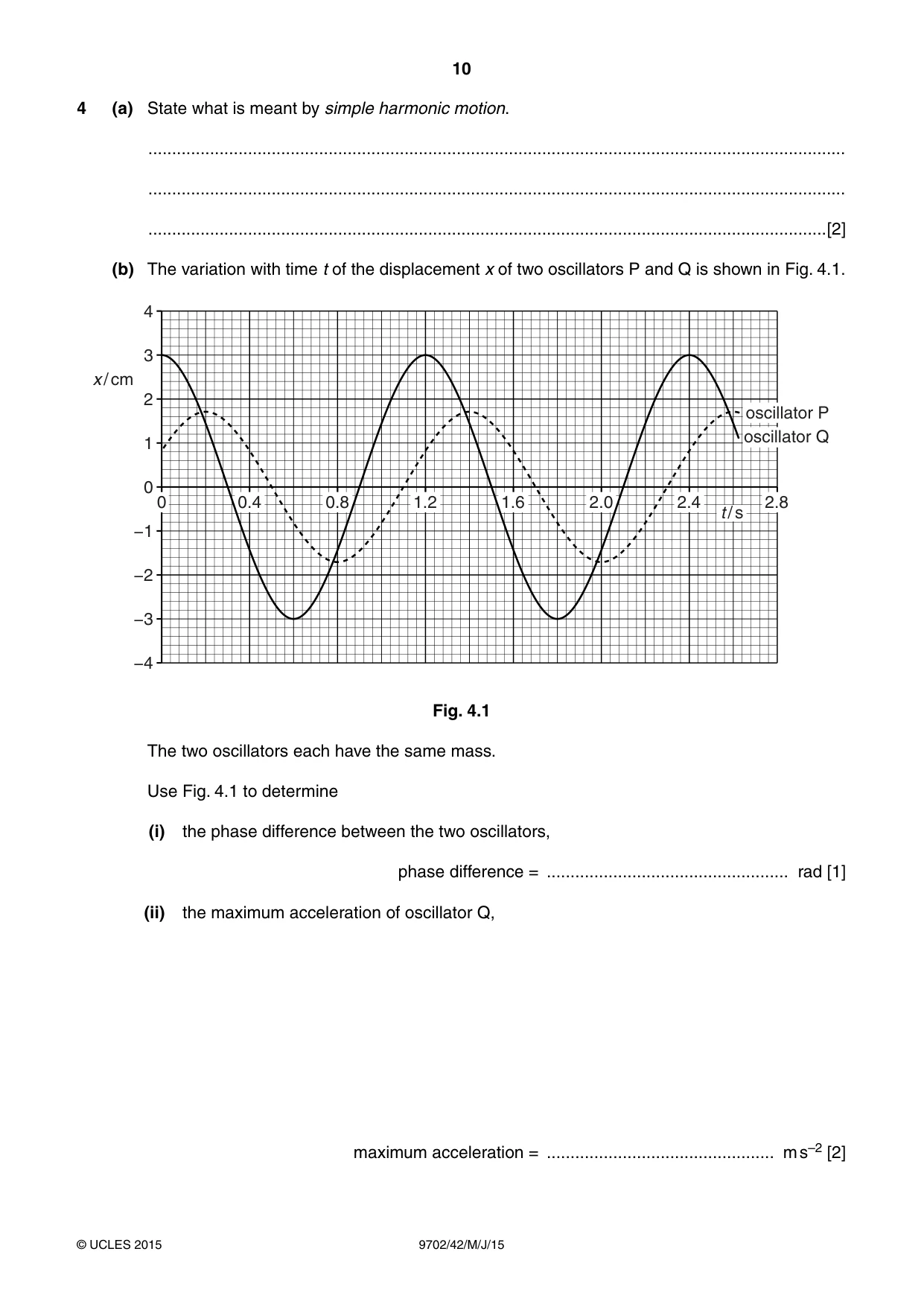 Cambridge A Level Physics 9702 2015 May/June Paper 4 · Variant 2 question paper, page 10 of 24