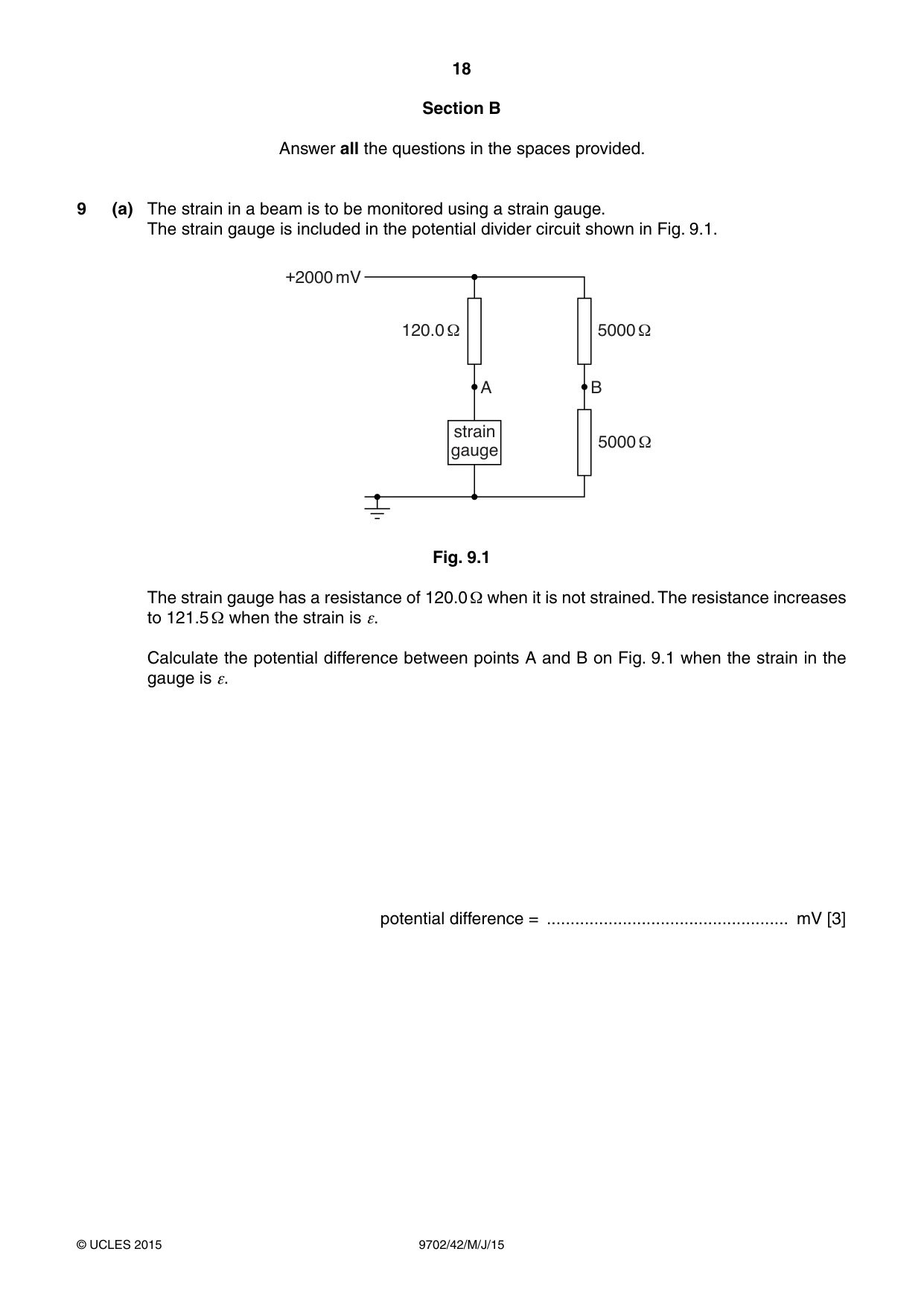 Cambridge A Level Physics 9702 2015 May/June Paper 4 · Variant 2 question paper, page 18 of 24
