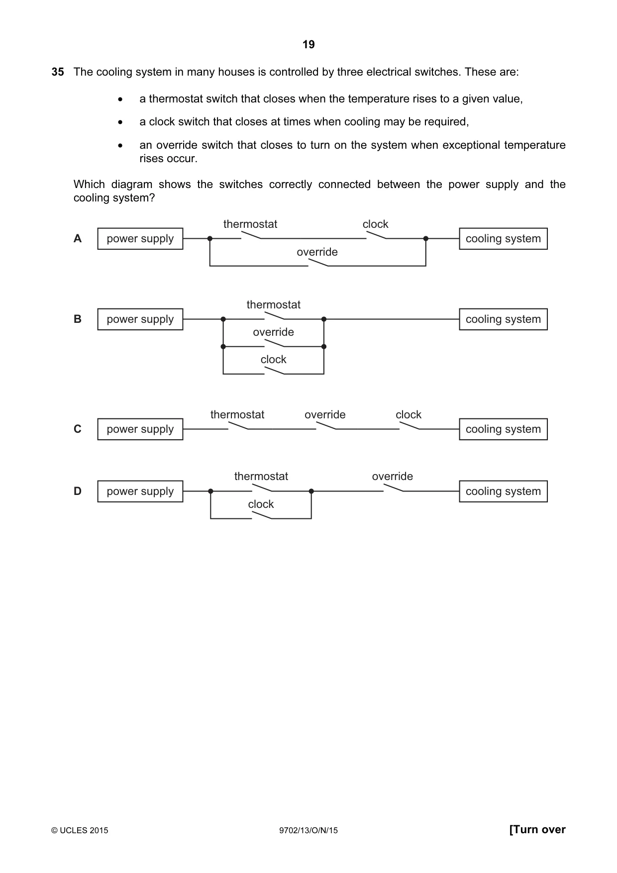 Cambridge A Level Physics 9702 2015 Oct/Nov Paper 1 · Variant 3 question paper, page 19 of 24