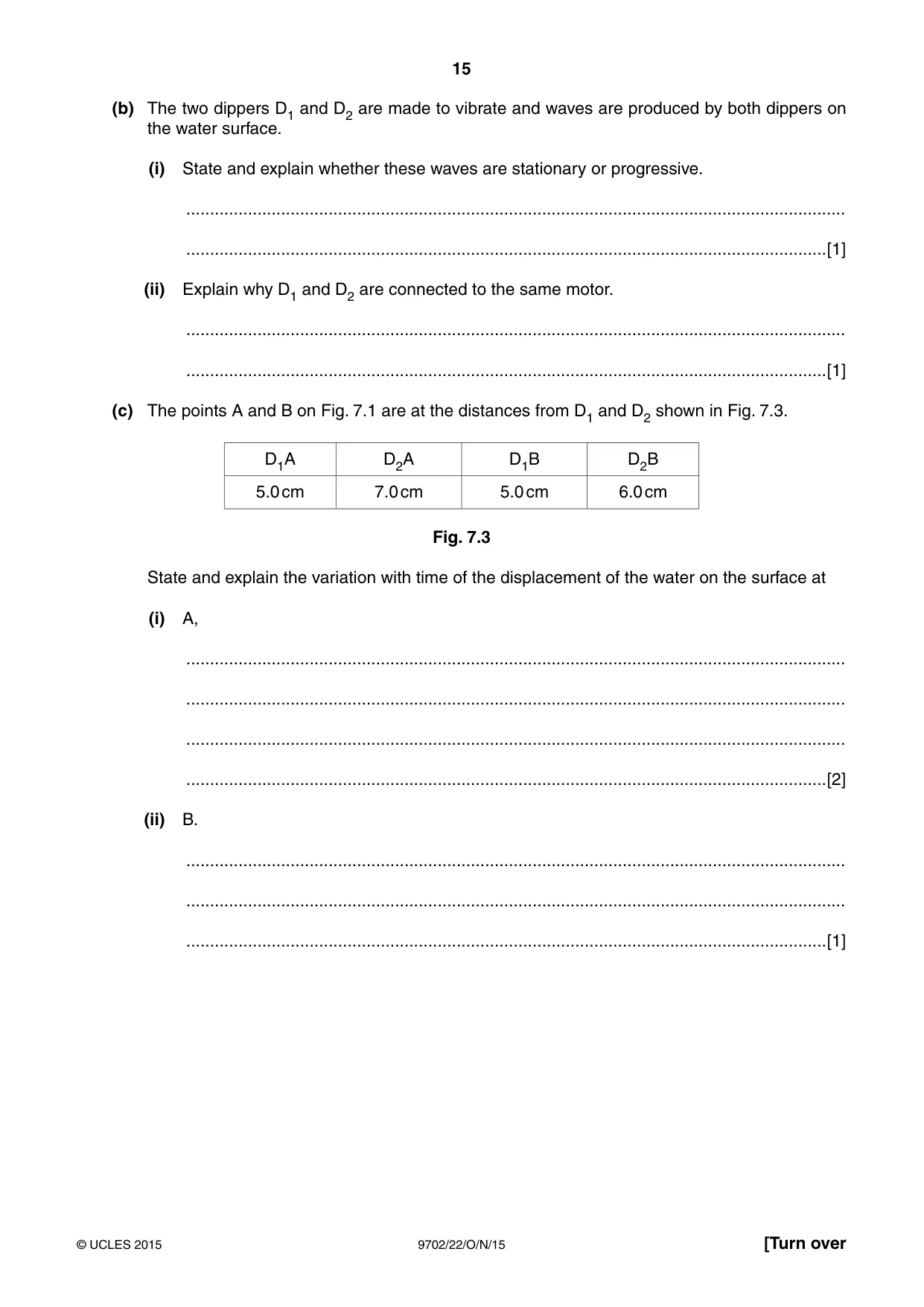 Cambridge A Level Physics 9702 2015 Oct/Nov Paper 2 · Variant 2 question paper, page 15 of 16