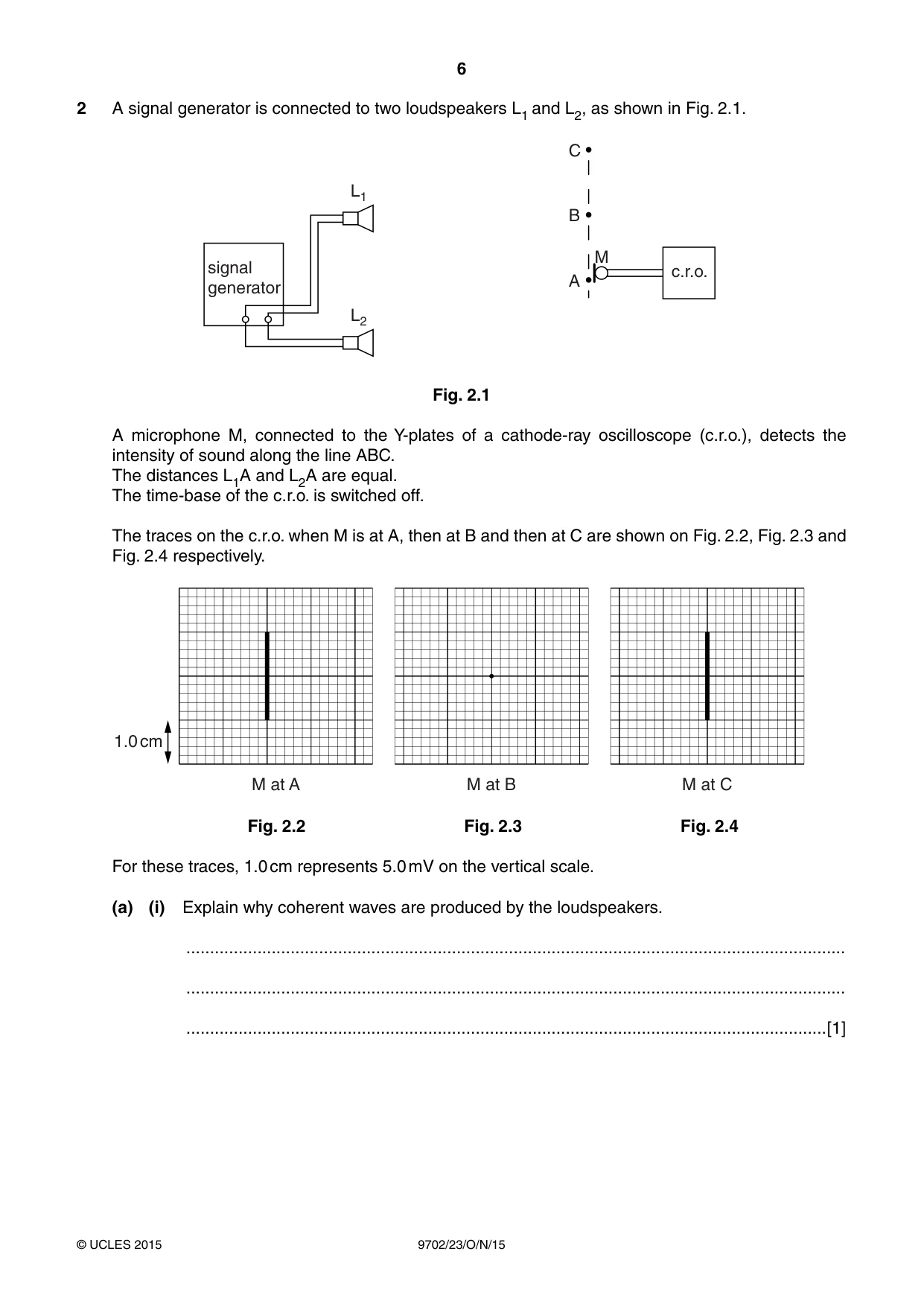 Cambridge A Level Physics 9702 2015 Oct/Nov Paper 2 · Variant 3 question paper, page 6 of 16