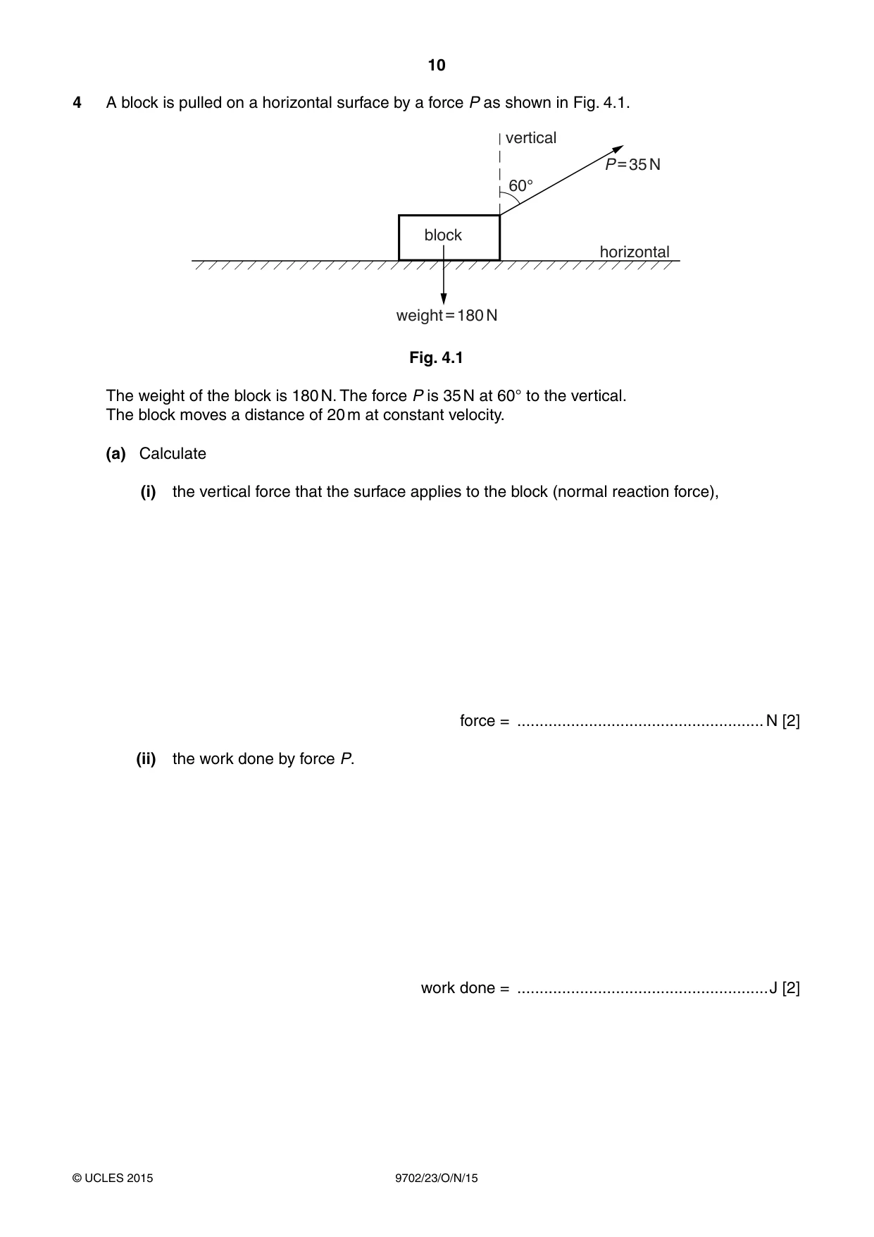Cambridge A Level Physics 9702 2015 Oct/Nov Paper 2 · Variant 3 question paper, page 10 of 16