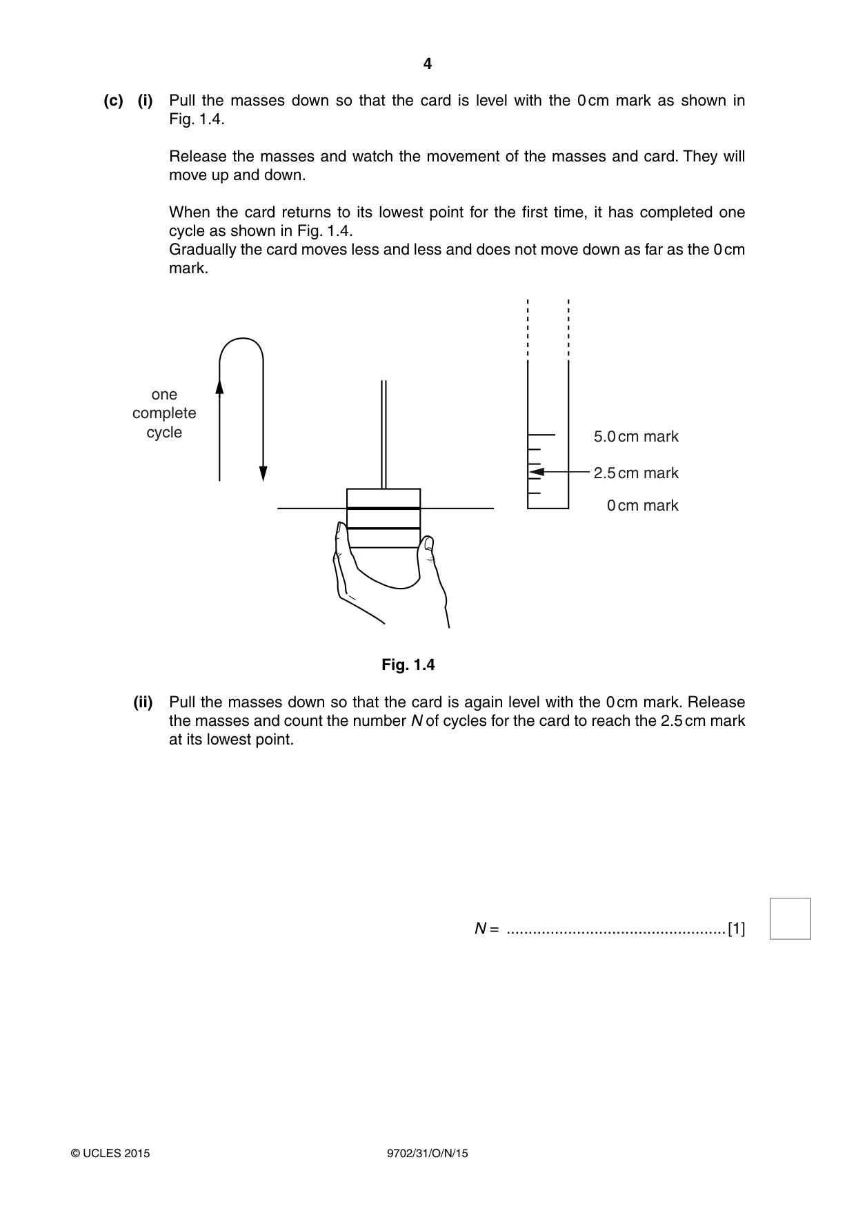 Cambridge A Level Physics 9702 2015 Oct/Nov Paper 3 · Variant 1 question paper, page 4 of 16