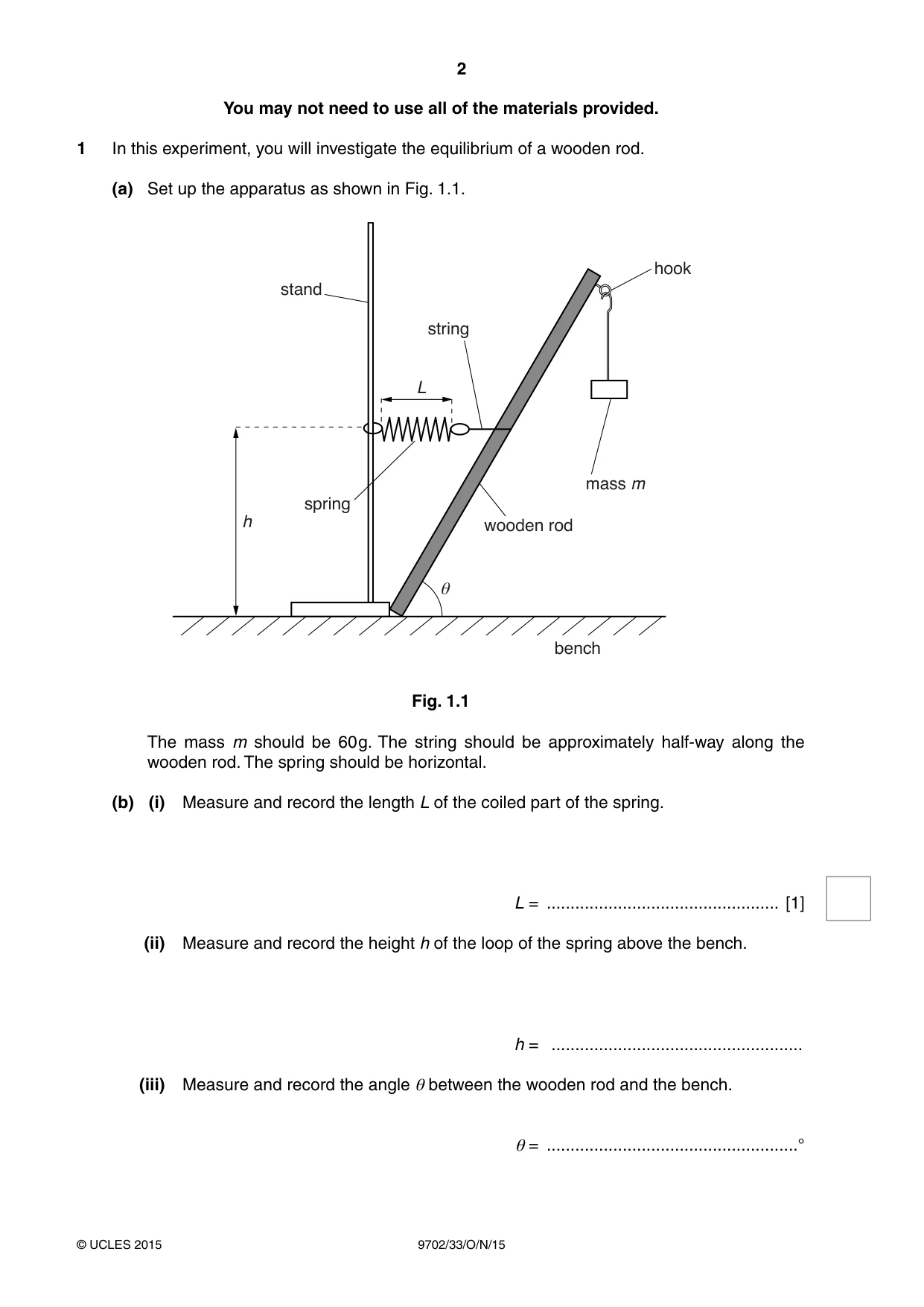 Cambridge A Level Physics 9702 2015 Oct/Nov Paper 3 · Variant 3 question paper, page 2 of 12