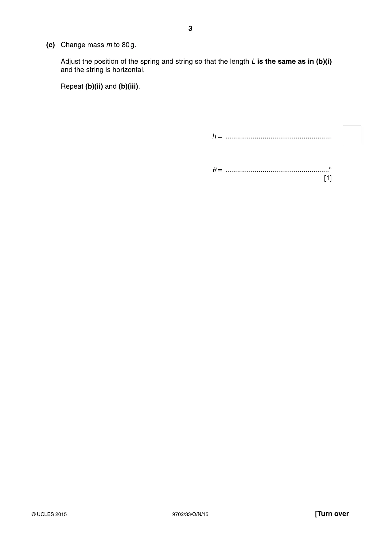 Cambridge A Level Physics 9702 2015 Oct/Nov Paper 3 · Variant 3 question paper, page 3 of 12