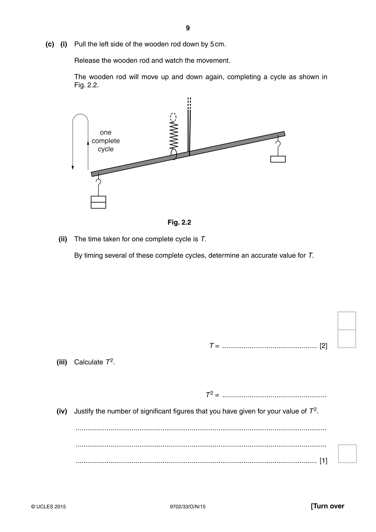Cambridge A Level Physics 9702 2015 Oct/Nov Paper 3 · Variant 3 question paper, page 9 of 12