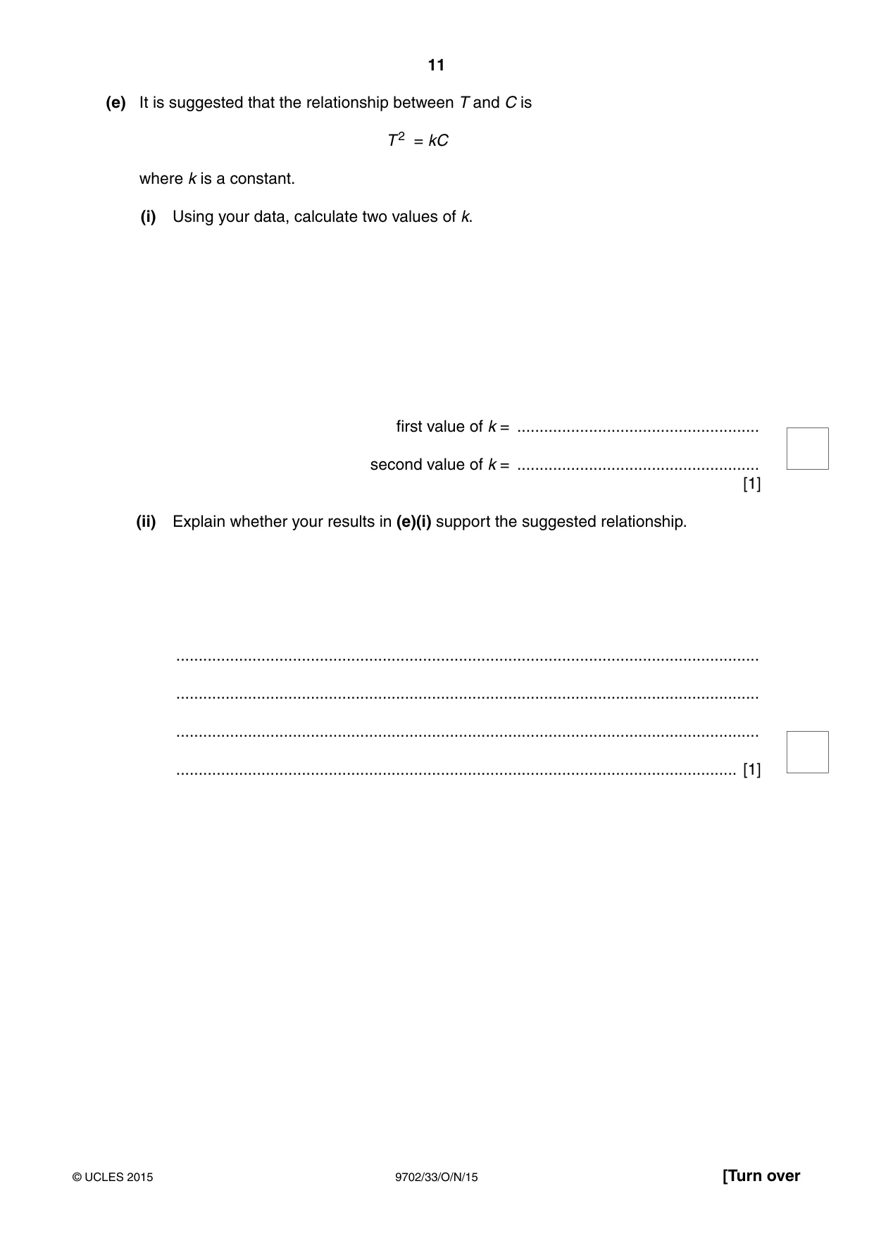 Cambridge A Level Physics 9702 2015 Oct/Nov Paper 3 · Variant 3 question paper, page 11 of 12