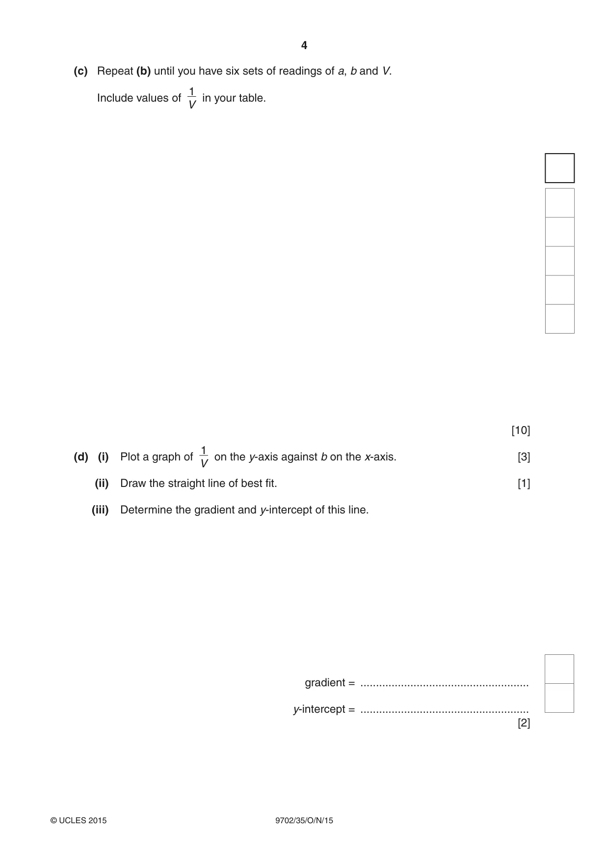 Cambridge A Level Physics 9702 2015 Oct/Nov Paper 3 · Variant 5 question paper, page 4 of 16