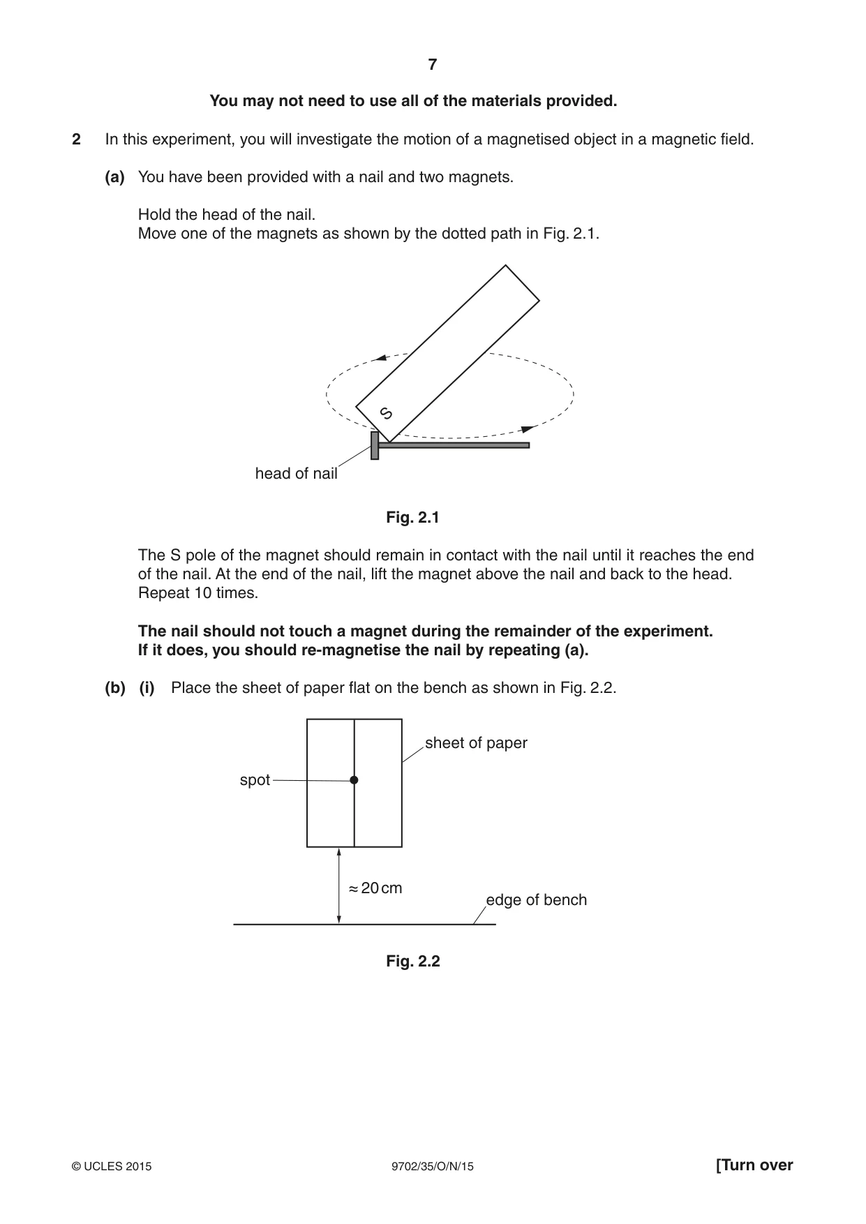 Cambridge A Level Physics 9702 2015 Oct/Nov Paper 3 · Variant 5 question paper, page 7 of 16