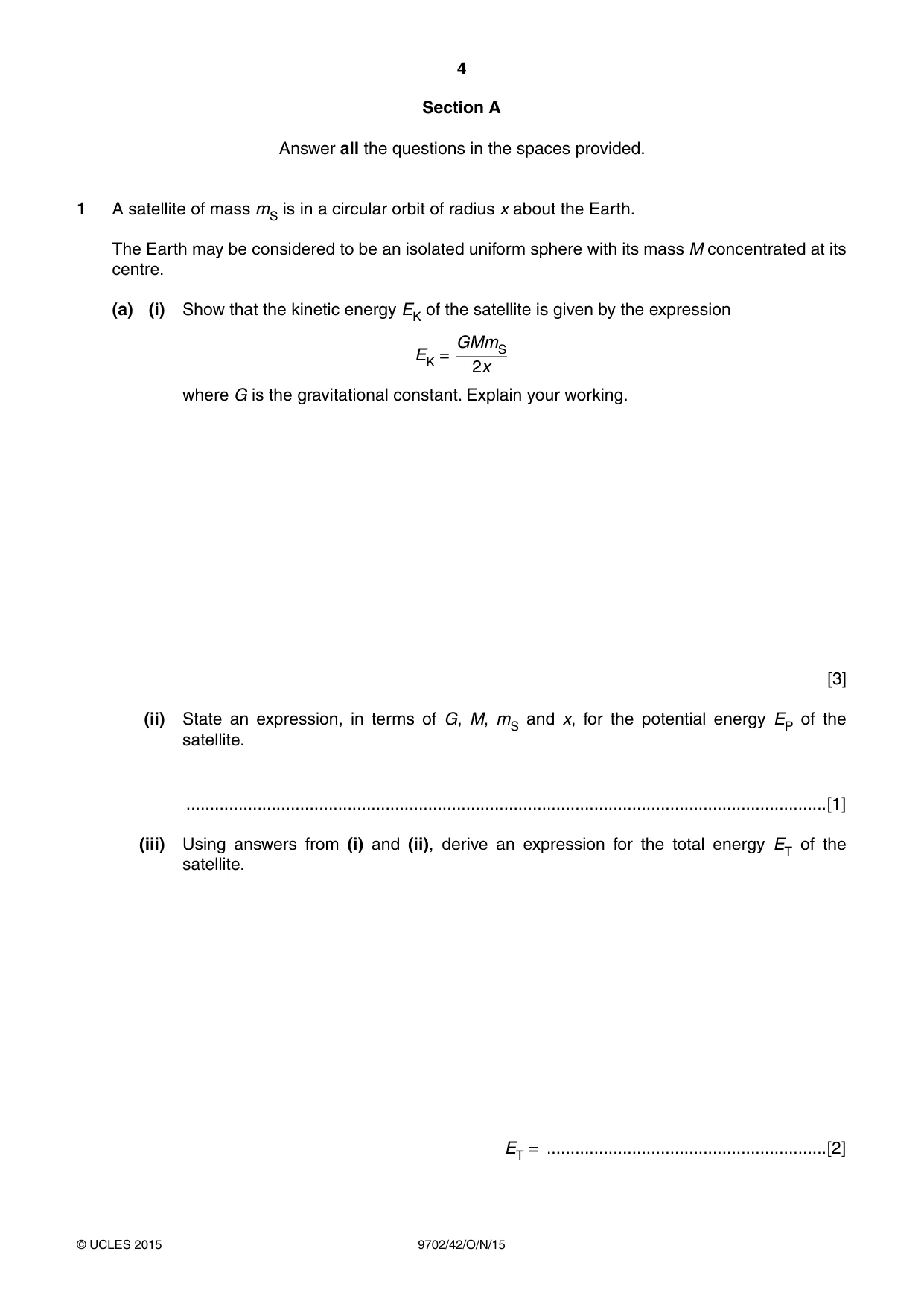 Cambridge A Level Physics 9702 2015 Oct/Nov Paper 4 · Variant 2 question paper, page 4 of 24