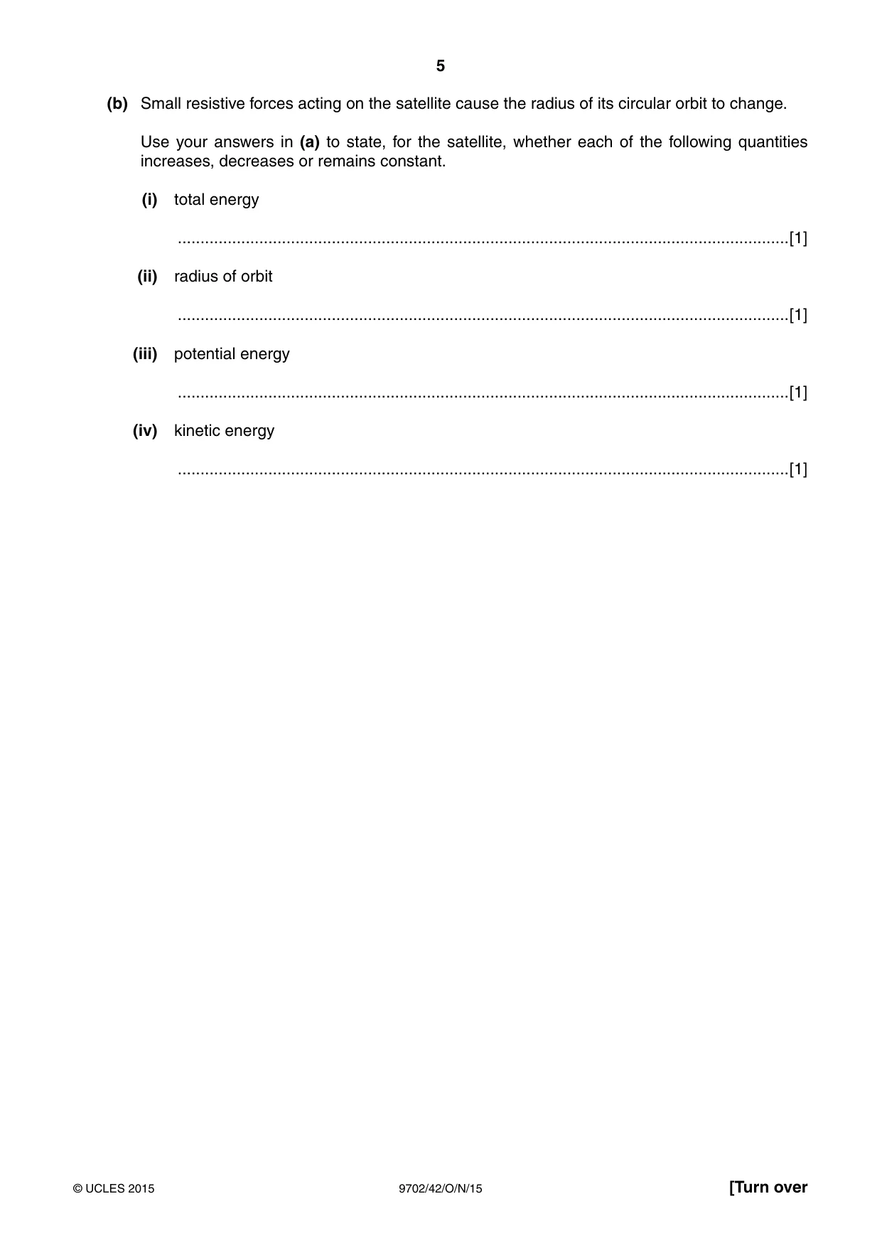 Cambridge A Level Physics 9702 2015 Oct/Nov Paper 4 · Variant 2 question paper, page 5 of 24