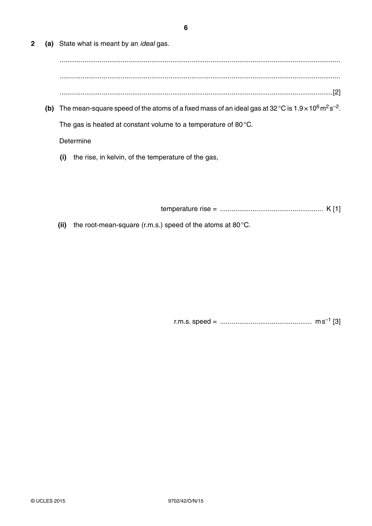 Cambridge A Level Physics 9702 2015 Oct/Nov Paper 4 · Variant 2 question paper, page 6 of 24