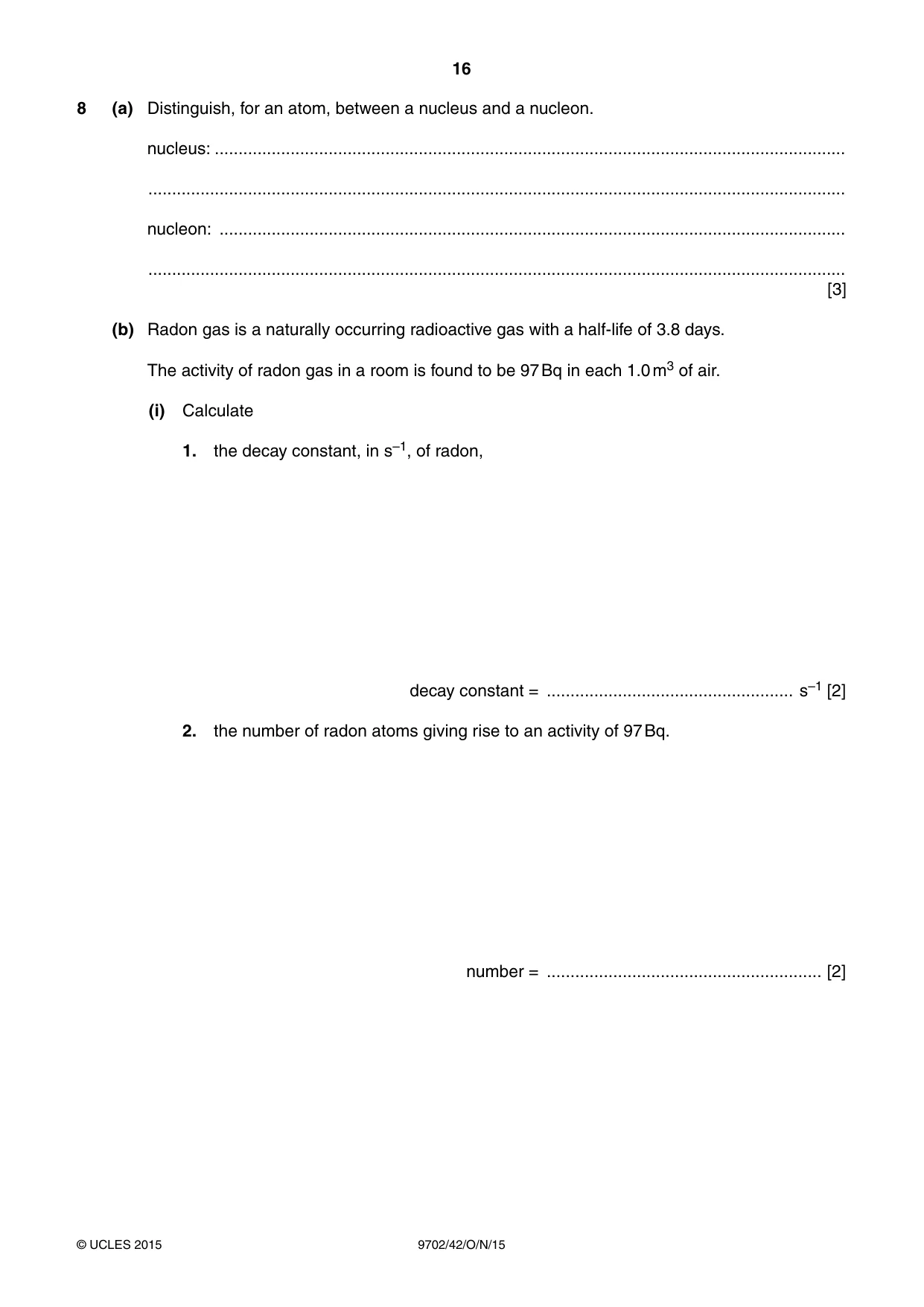 Cambridge A Level Physics 9702 2015 Oct/Nov Paper 4 · Variant 2 question paper, page 16 of 24