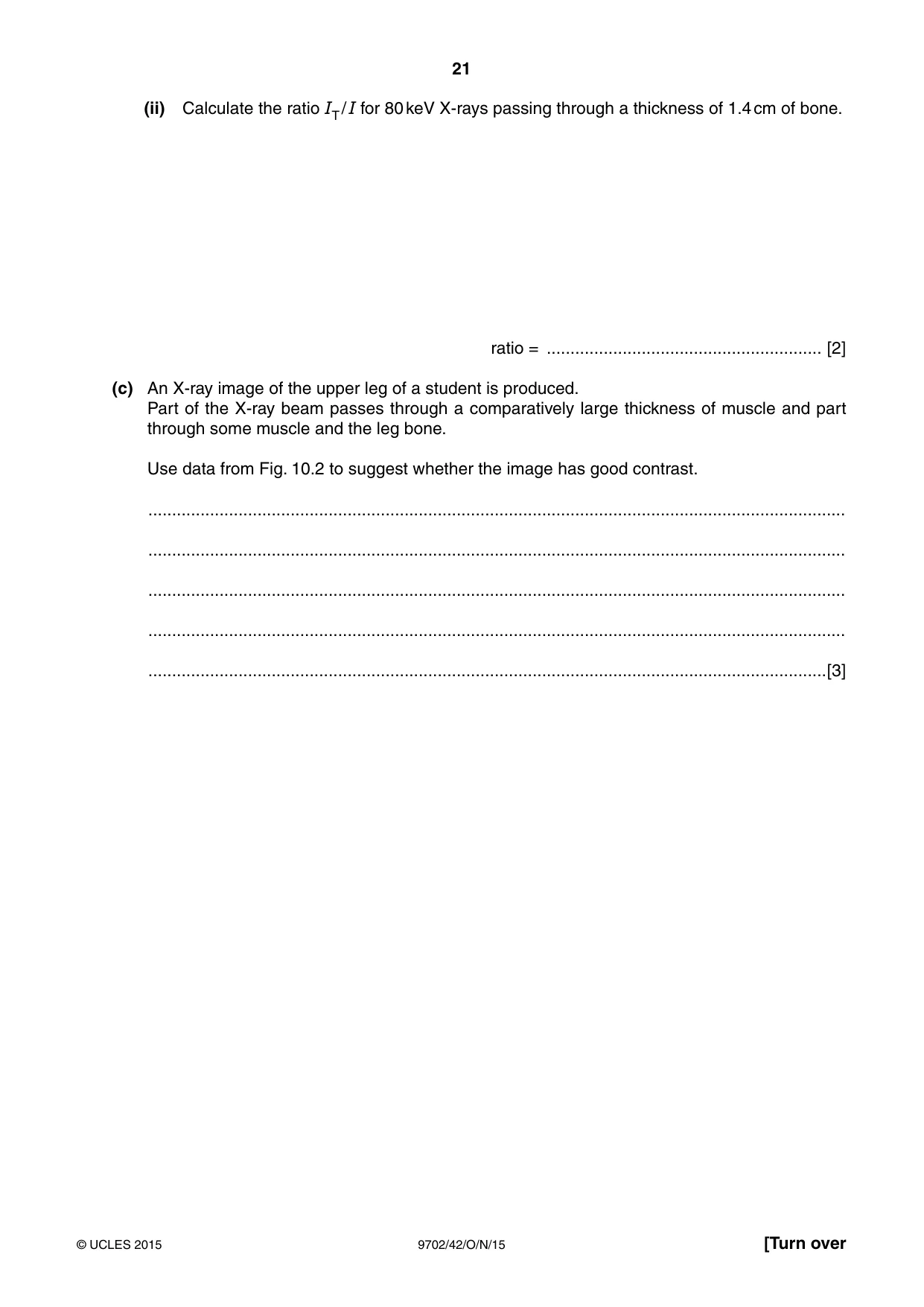 Cambridge A Level Physics 9702 2015 Oct/Nov Paper 4 · Variant 2 question paper, page 21 of 24