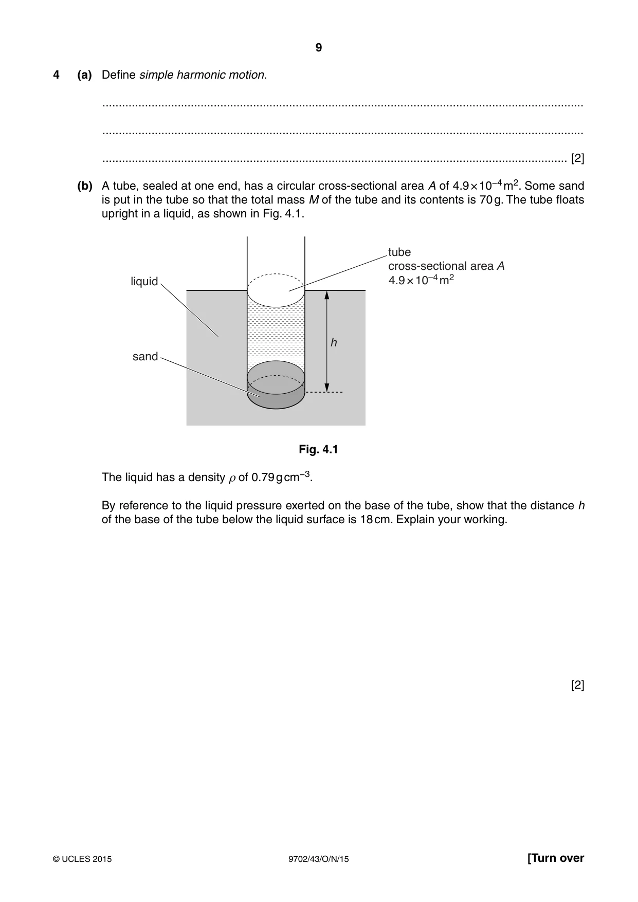 Cambridge A Level Physics 9702 2015 Oct/Nov Paper 4 · Variant 3 question paper, page 9 of 24