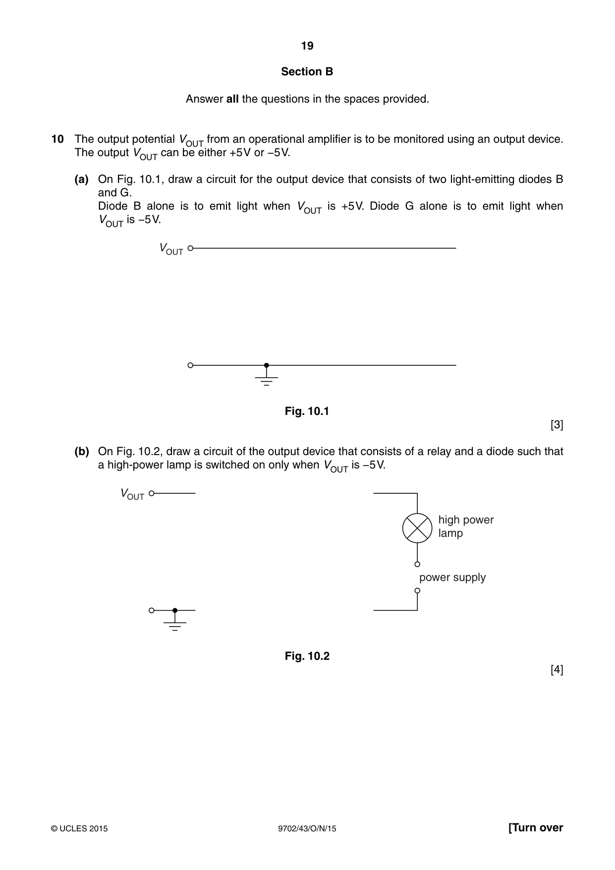 Cambridge A Level Physics 9702 2015 Oct/Nov Paper 4 · Variant 3 question paper, page 19 of 24