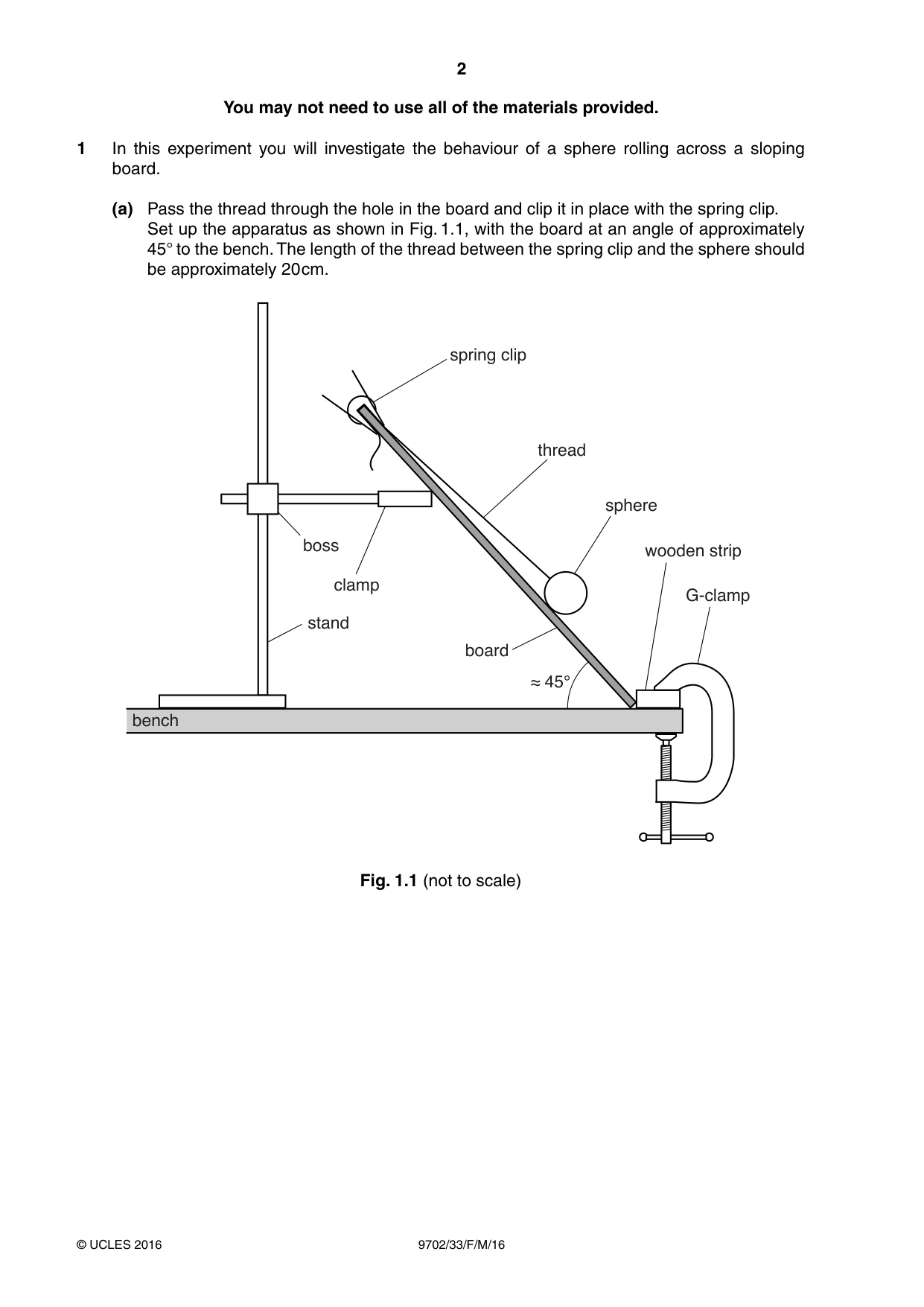Cambridge A Level Physics 9702 2016 Feb/March Paper 3 · Variant 3 question paper, page 2 of 12