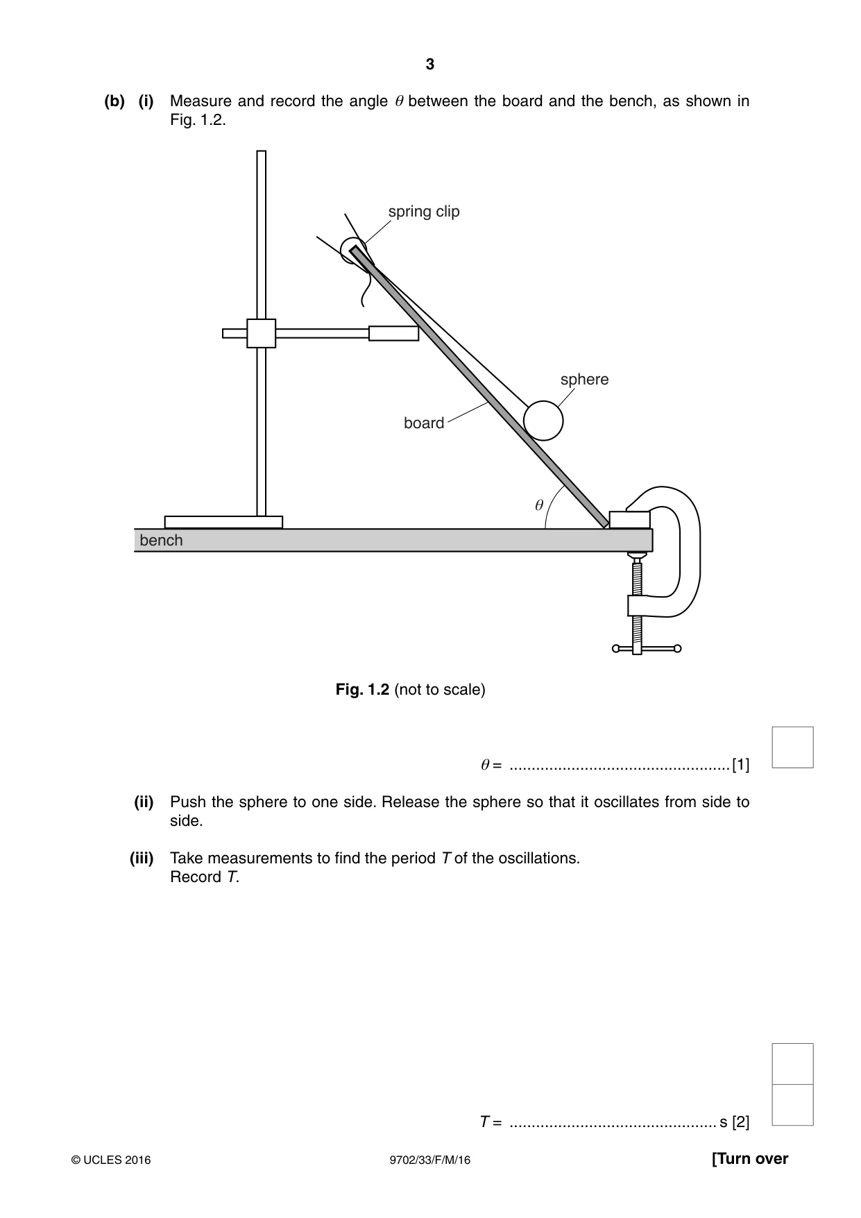 Cambridge A Level Physics 9702 2016 Feb/March Paper 3 · Variant 3 question paper, page 3 of 12