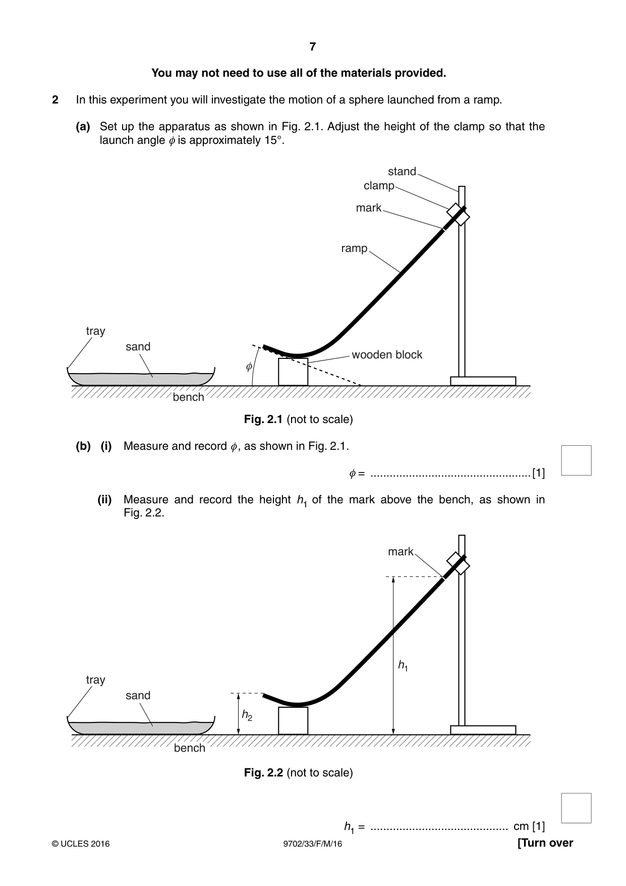 Cambridge A Level Physics 9702 2016 Feb/March Paper 3 · Variant 3 question paper, page 7 of 12