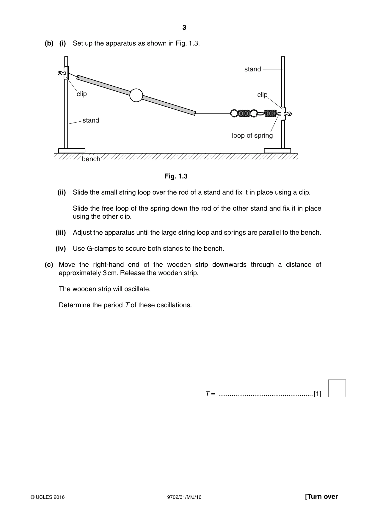 Cambridge A Level Physics 9702 2016 May/June Paper 3 · Variant 1 question paper, page 3 of 12