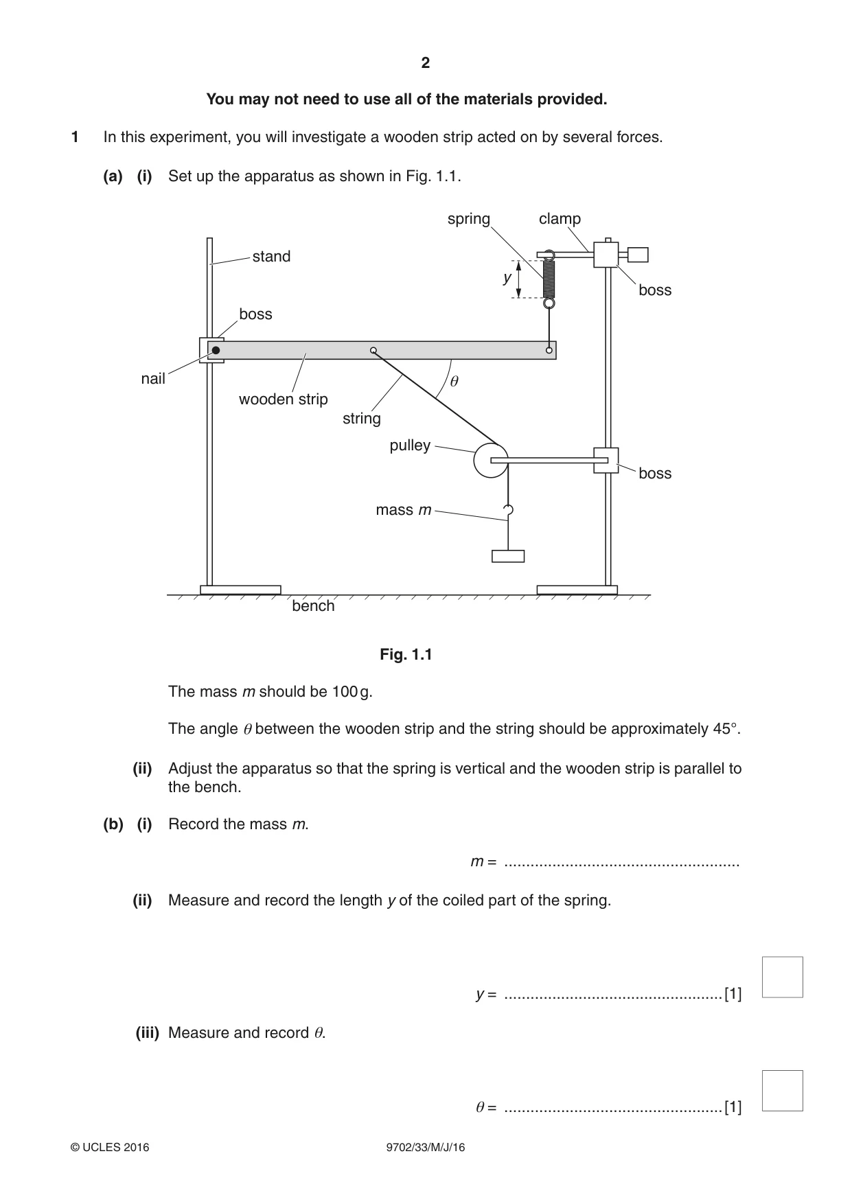 Cambridge A Level Physics 9702 2016 May/June Paper 3 · Variant 3 question paper, page 2 of 12