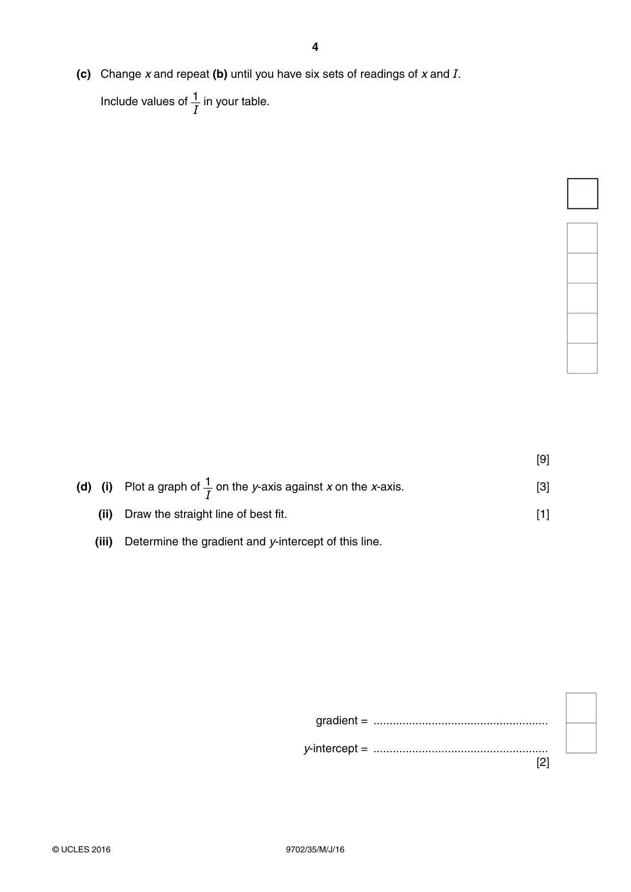 Cambridge A Level Physics 9702 2016 May/June Paper 3 · Variant 5 question paper, page 4 of 12