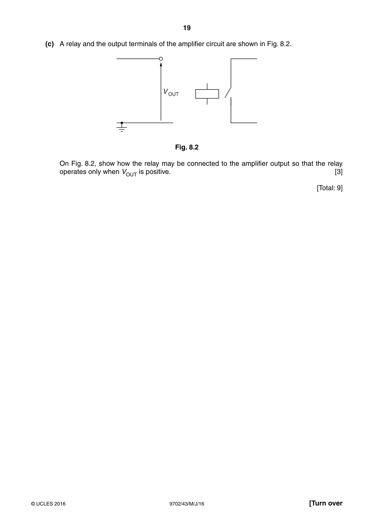 Cambridge A Level Physics 9702 2016 May/June Paper 4 · Variant 3 question paper, page 19 of 28