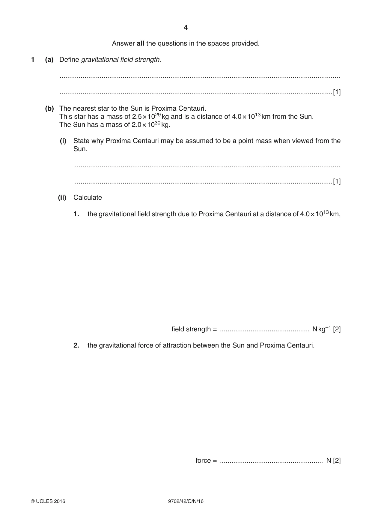Cambridge A Level Physics 9702 2016 Oct/Nov Paper 4 · Variant 2 question paper, page 4 of 24