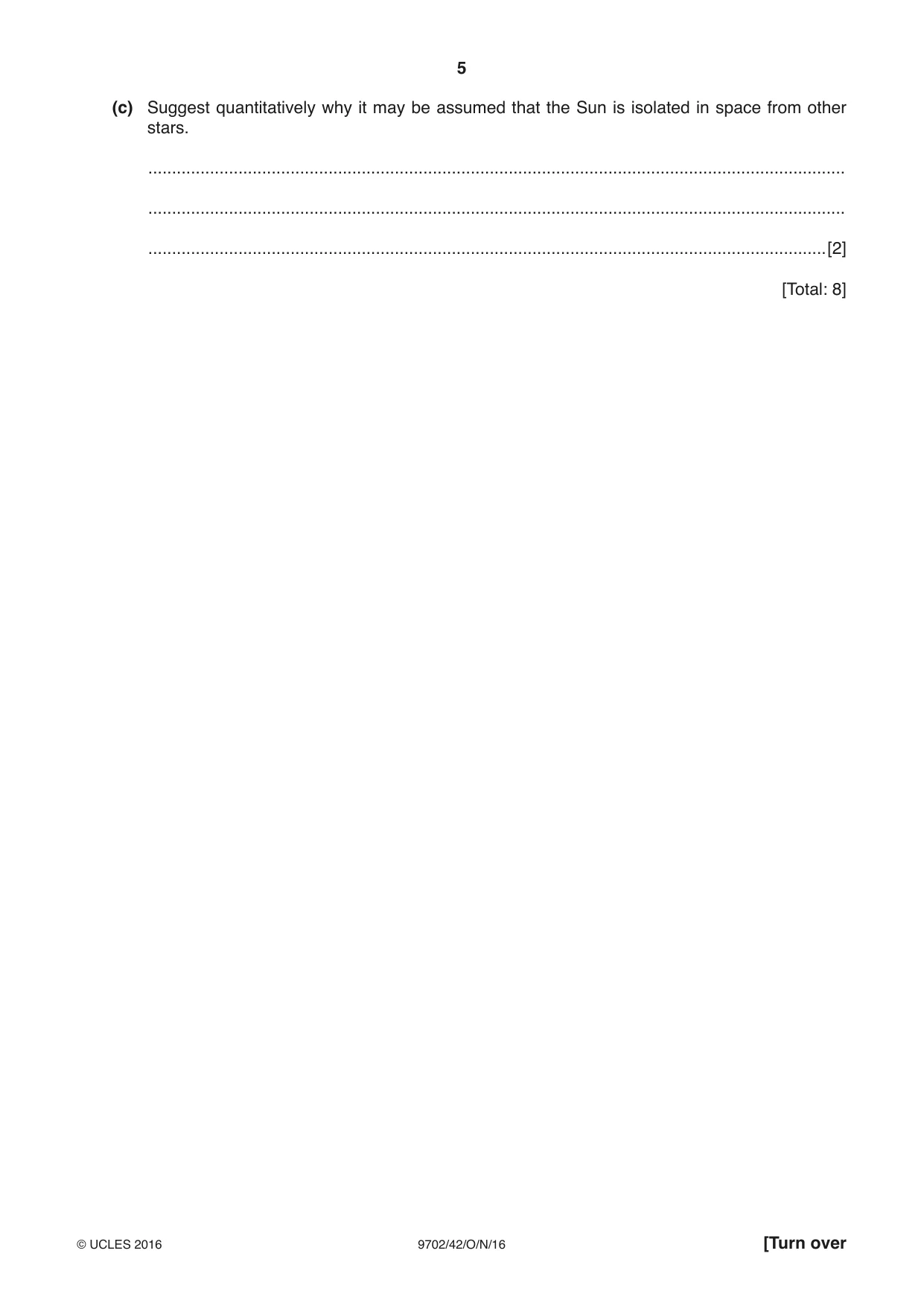 Cambridge A Level Physics 9702 2016 Oct/Nov Paper 4 · Variant 2 question paper, page 5 of 24