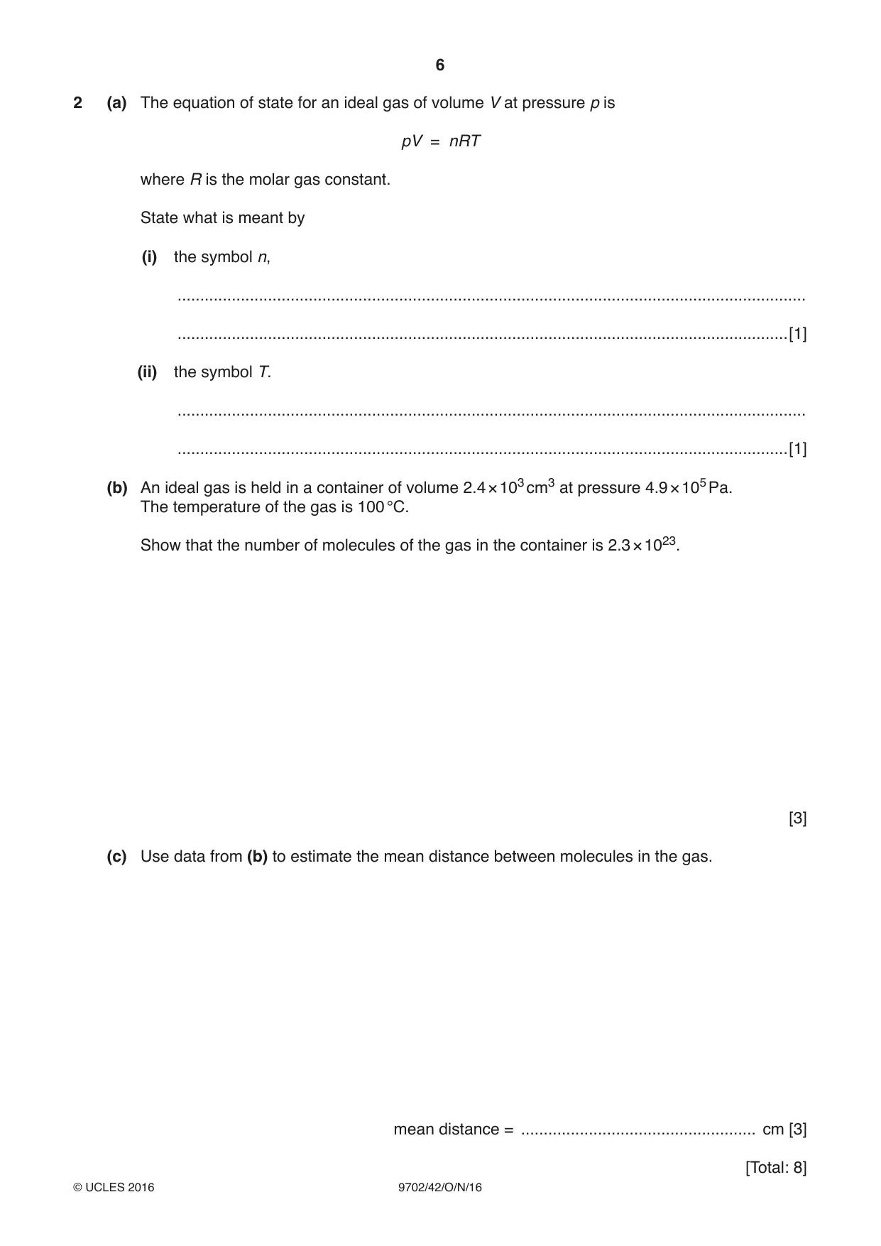 Cambridge A Level Physics 9702 2016 Oct/Nov Paper 4 · Variant 2 question paper, page 6 of 24