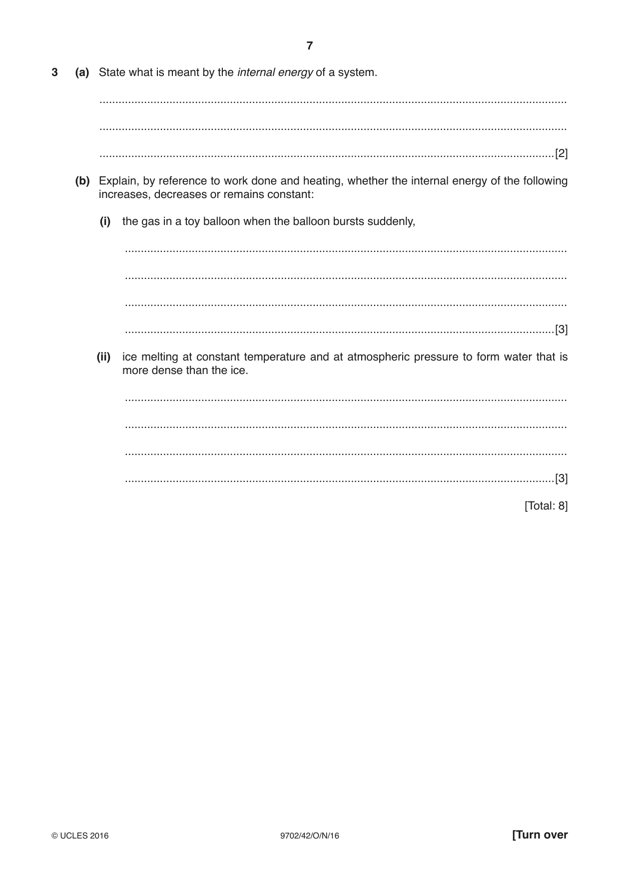 Cambridge A Level Physics 9702 2016 Oct/Nov Paper 4 · Variant 2 question paper, page 7 of 24
