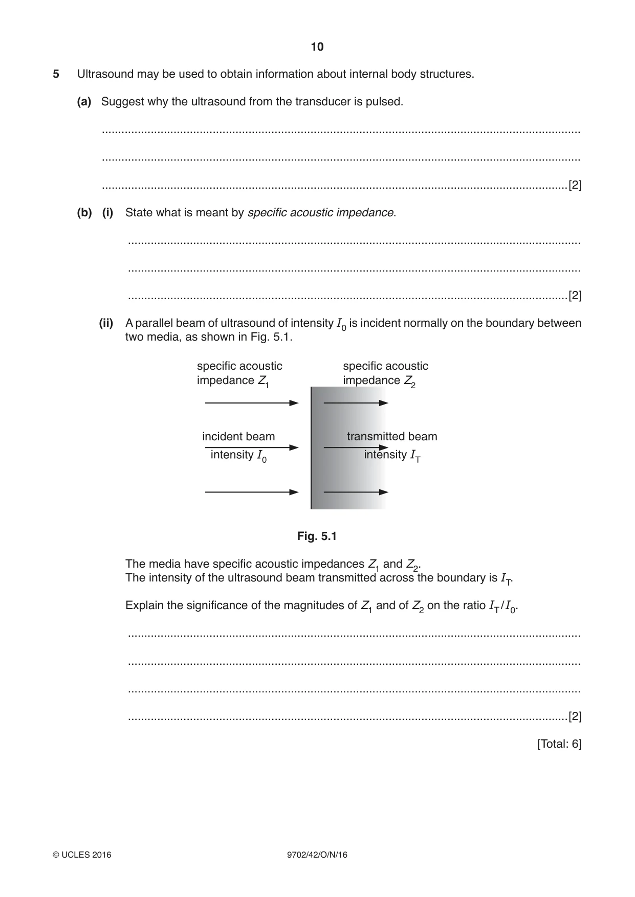 Cambridge A Level Physics 9702 2016 Oct/Nov Paper 4 · Variant 2 question paper, page 10 of 24