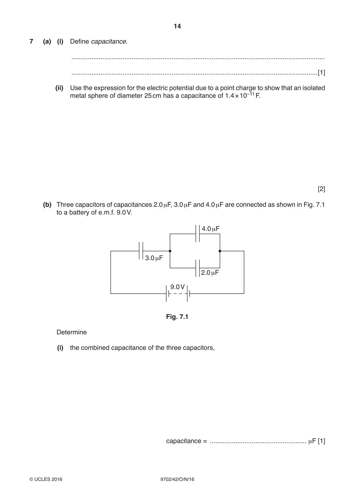 Cambridge A Level Physics 9702 2016 Oct/Nov Paper 4 · Variant 2 question paper, page 14 of 24