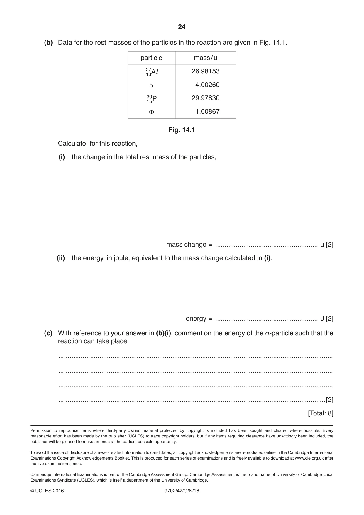 Cambridge A Level Physics 9702 2016 Oct/Nov Paper 4 · Variant 2 question paper, page 24 of 24