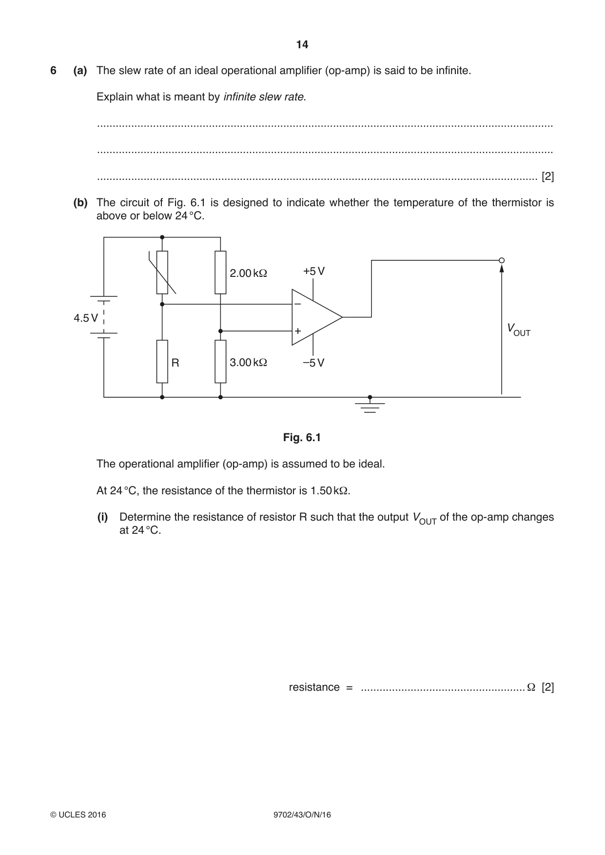 Cambridge A Level Physics 9702 2016 Oct/Nov Paper 4 · Variant 3 question paper, page 14 of 24