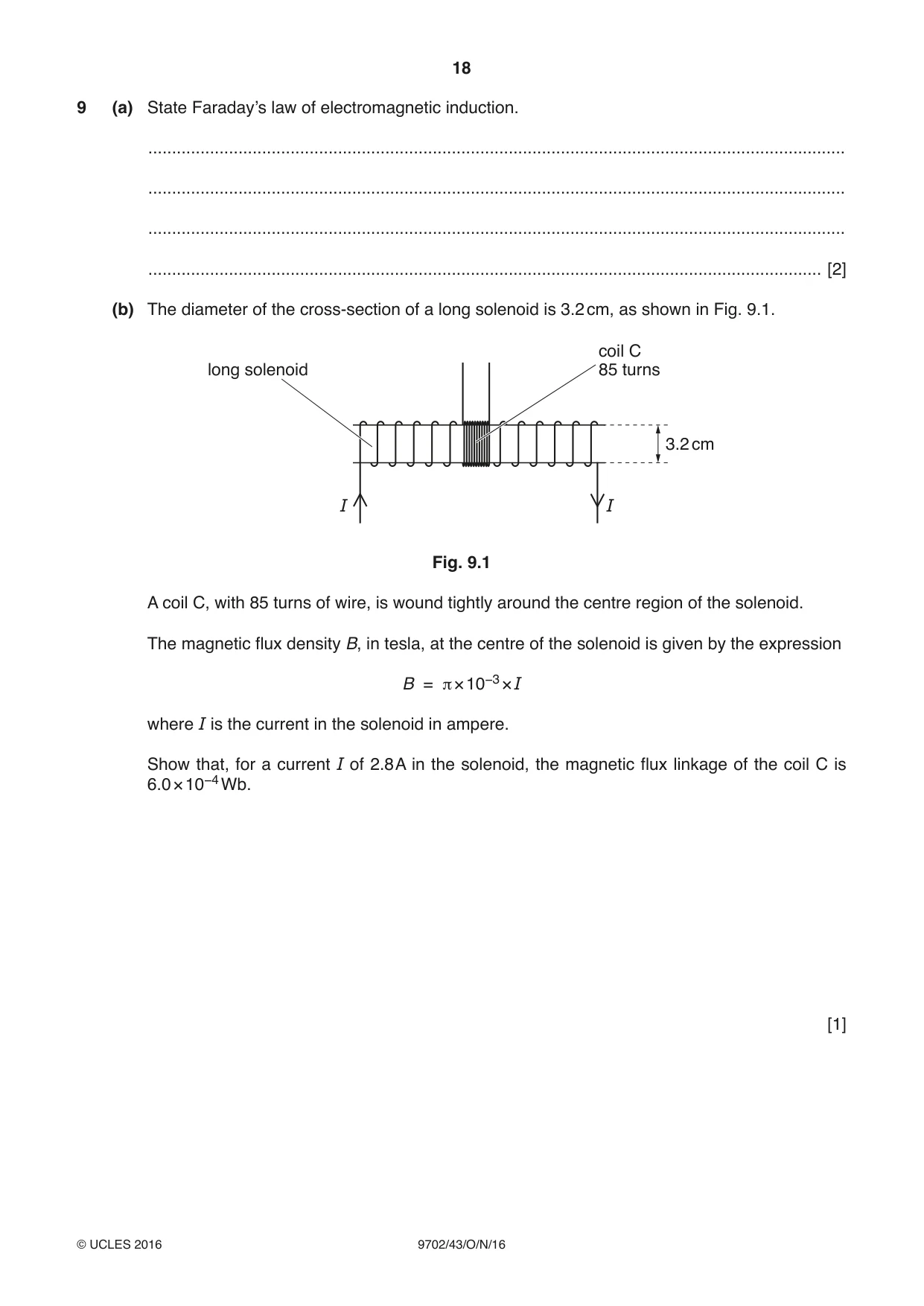 Cambridge A Level Physics 9702 2016 Oct/Nov Paper 4 · Variant 3 question paper, page 18 of 24